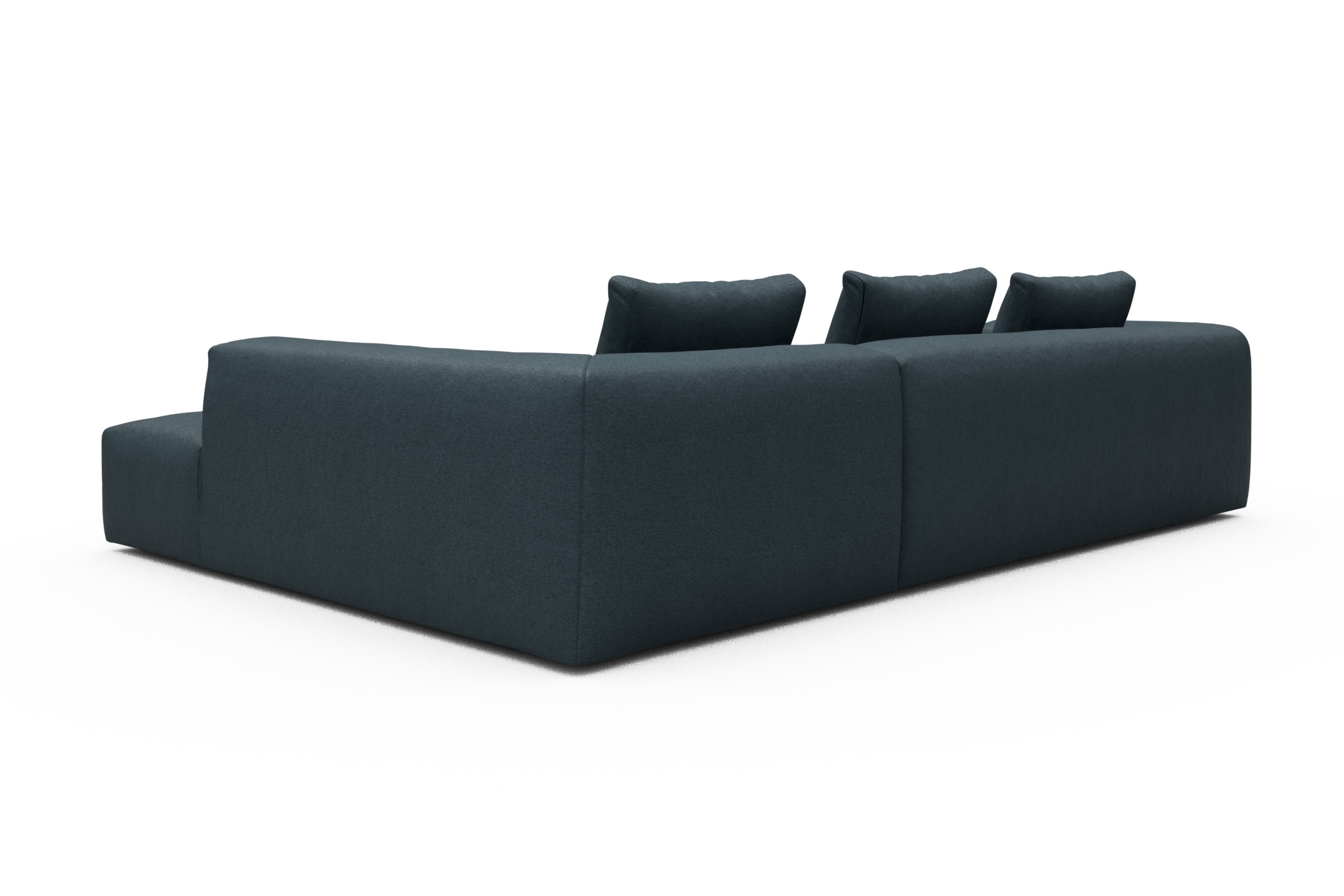 Ecksofa Fred Relax-Ecke rechts mit 2,5-Sitzer Denari-Royal-Blue
