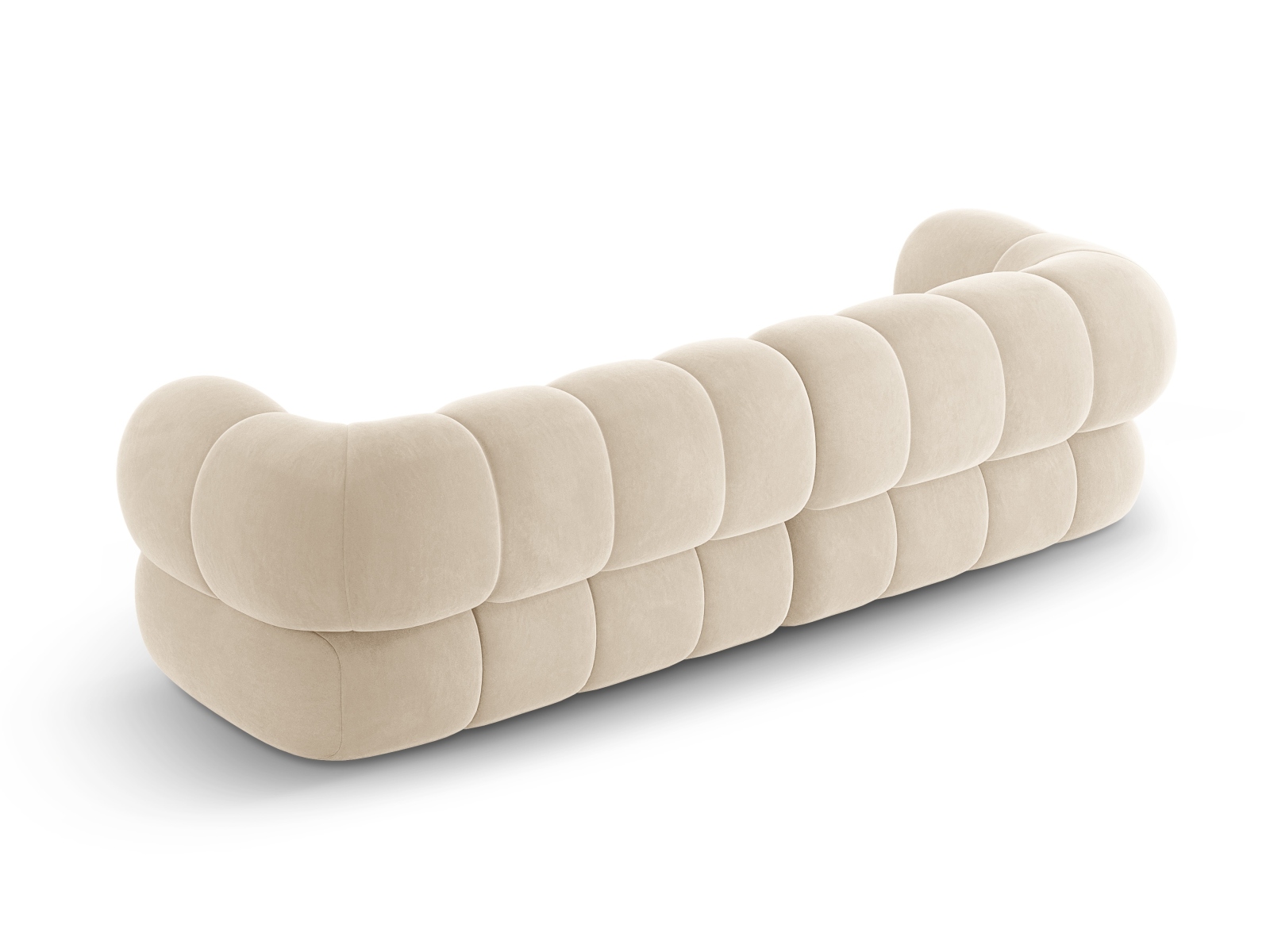 Cosmopolitan Design Sofa Koge 4-Sitzer Samt Vogue Helles Beige