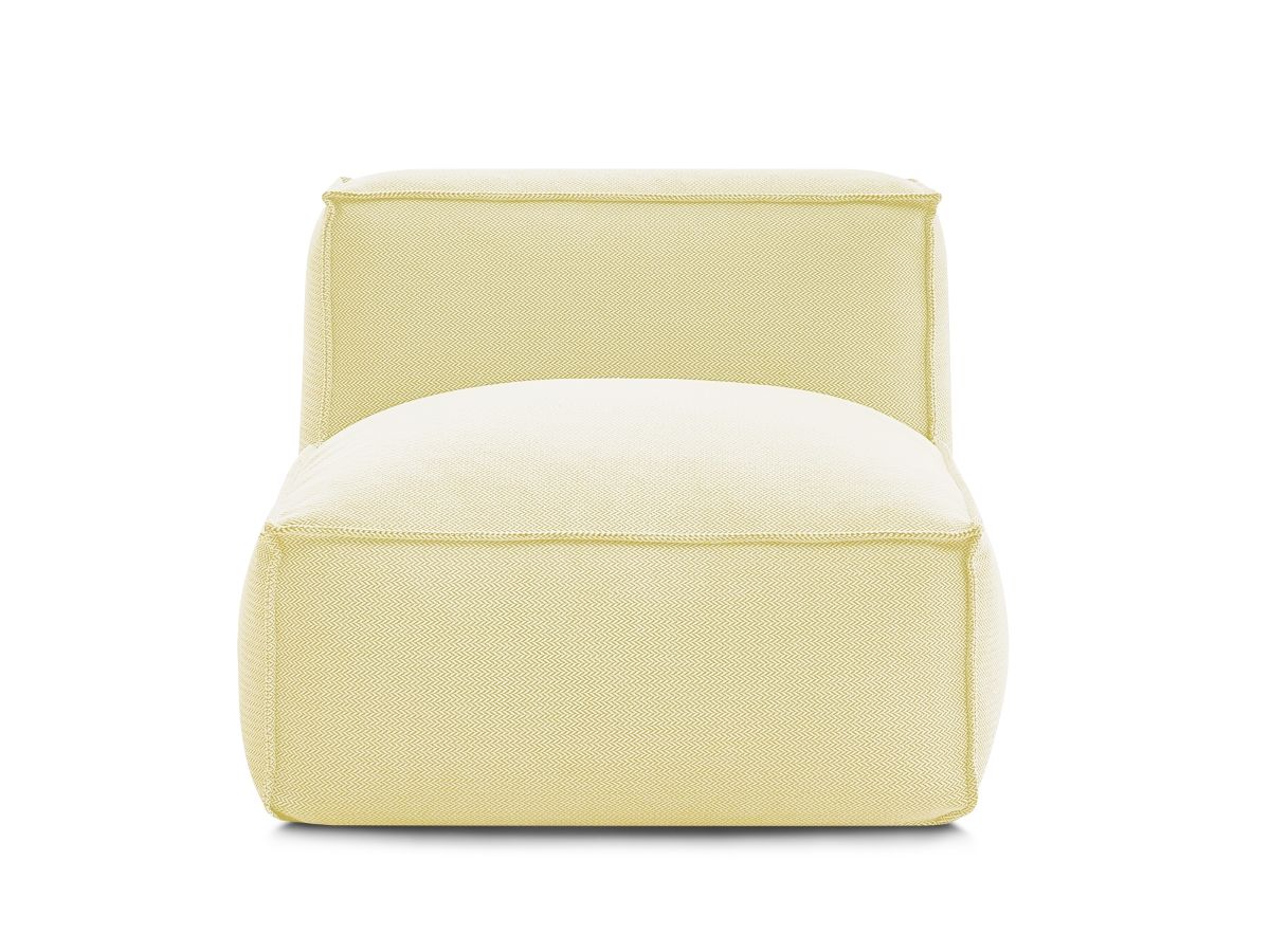 Bobochic Biarritz Sofamodul 1-Sitzer Melange-Stoff Gelb
