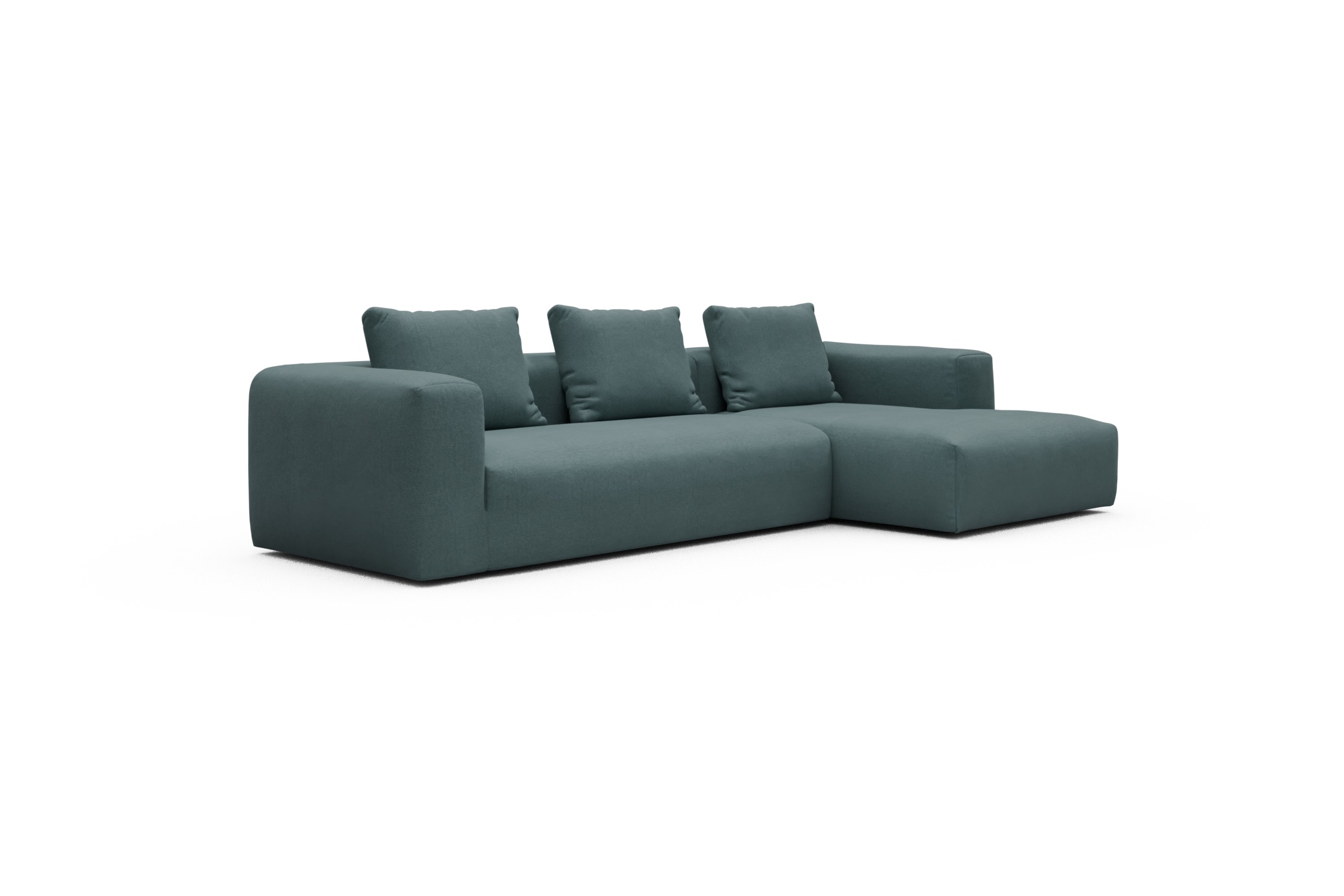 Ecksofa Fred Chaiselongue rechts mit 2,5-Sitzer Satya-Niagara