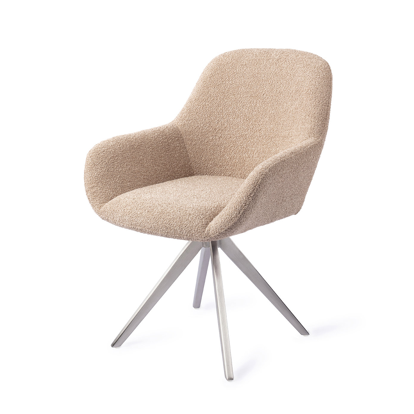 Jesper Home Esszimmerstuhl Kushi Flax Relax Turn Stahl