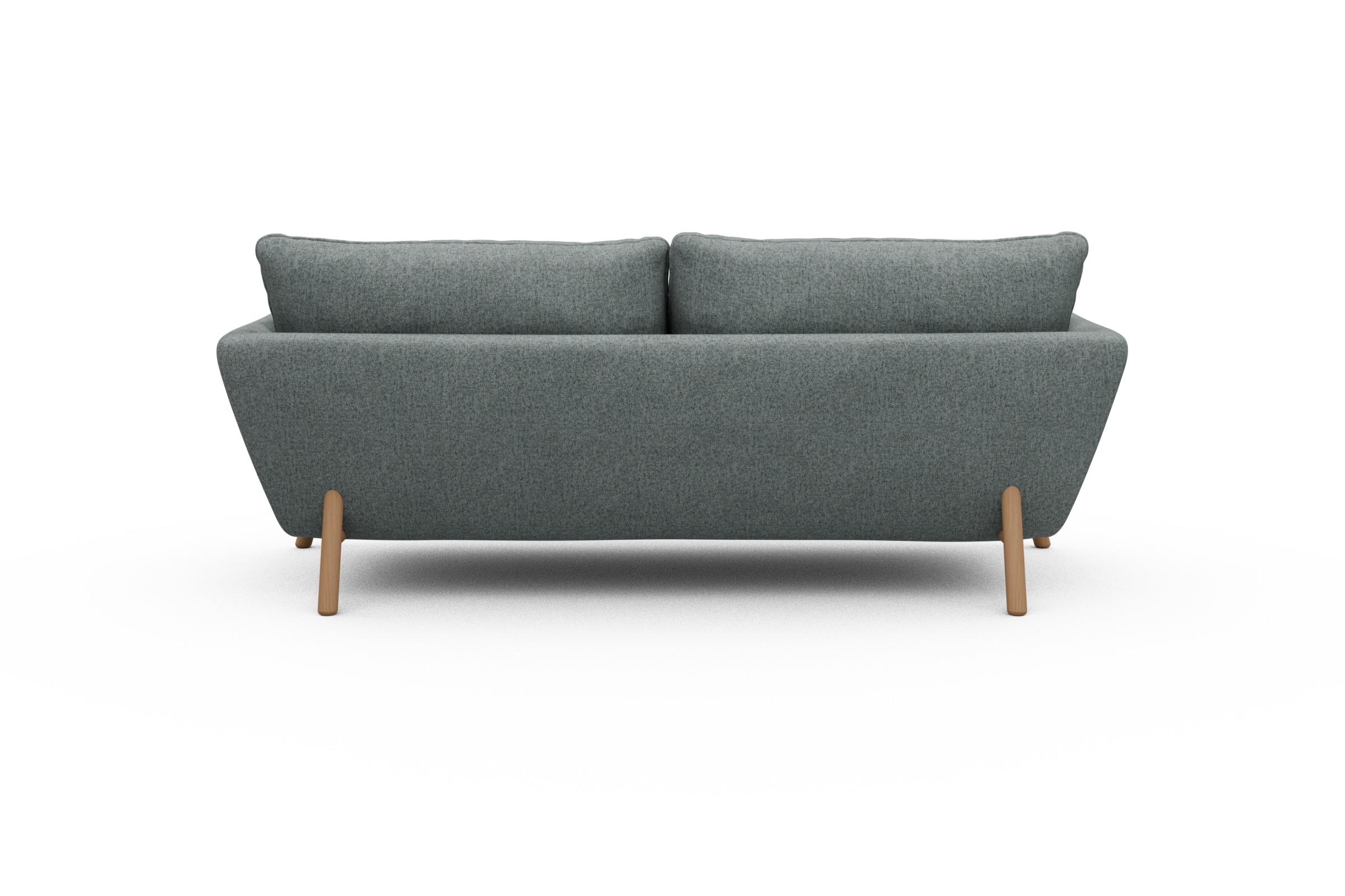 Sofa Emil 3-Sitzer Beinfarbe Eiche Natur Casone-Light-Mixed-Green