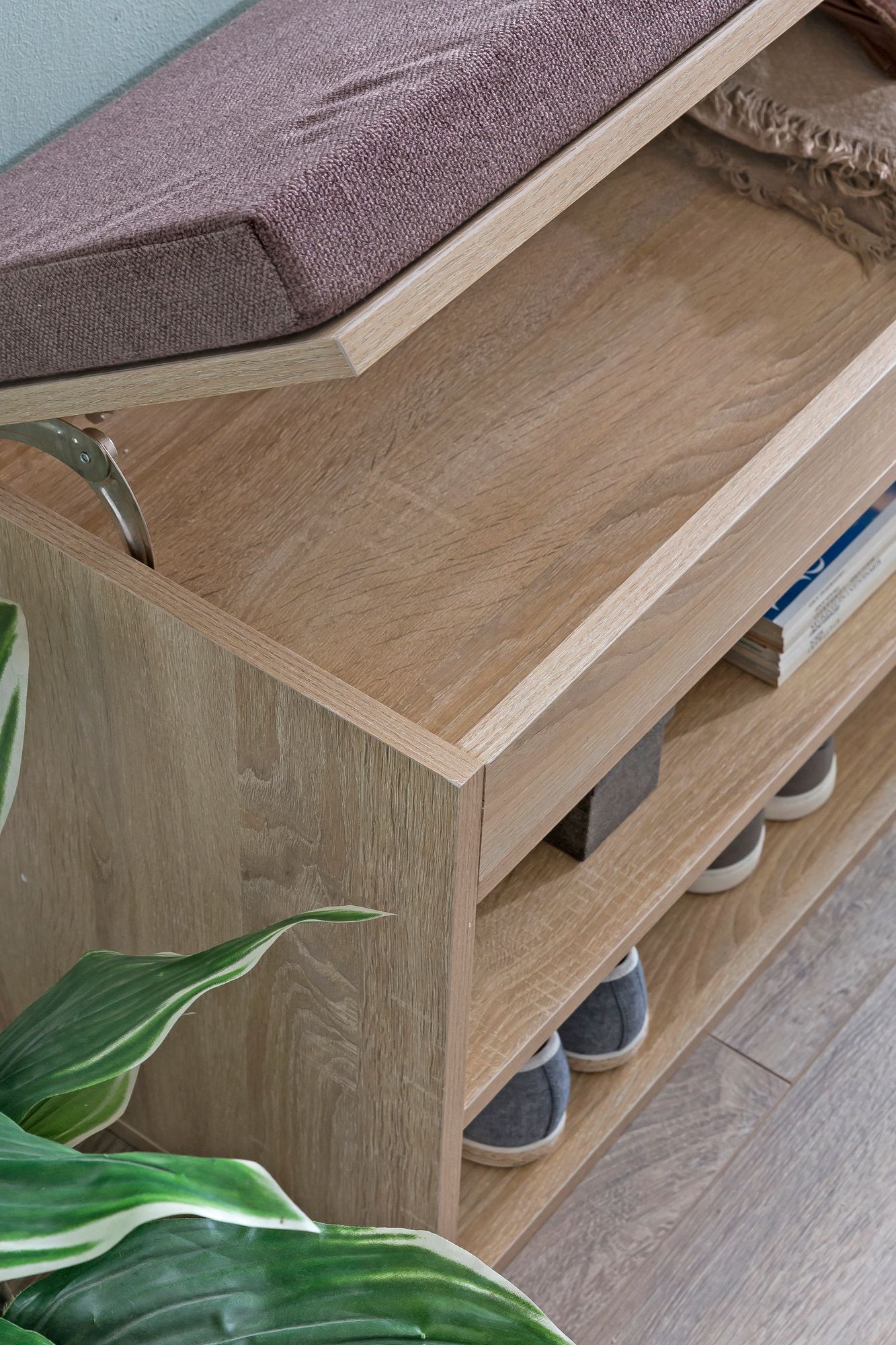 Schuhbank Hrisey Sonoma 104 × 32 × 51 cm