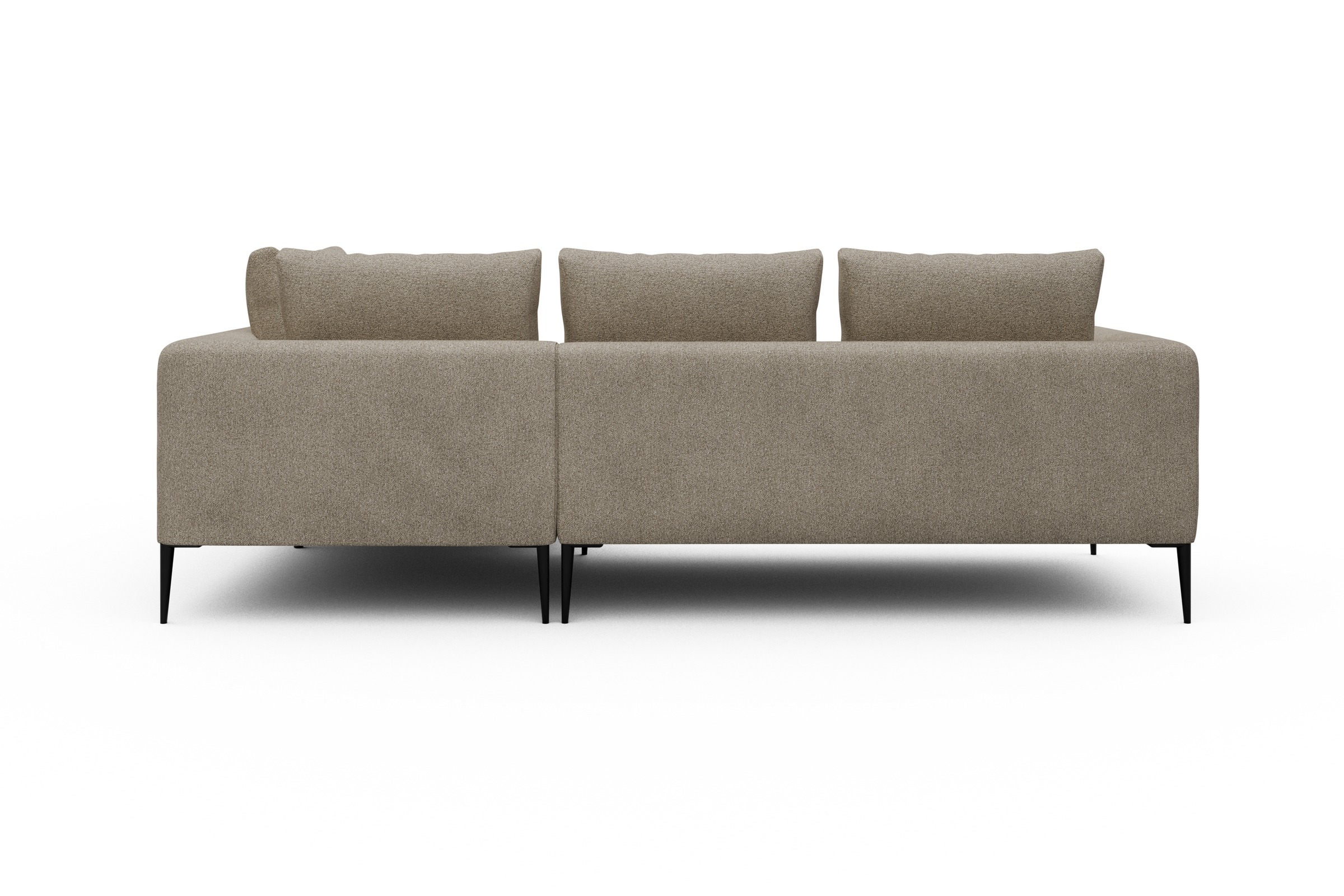 Ecksofa Paul Relax-Ecke rechts mit 2-Sitzer Boucle-Beige