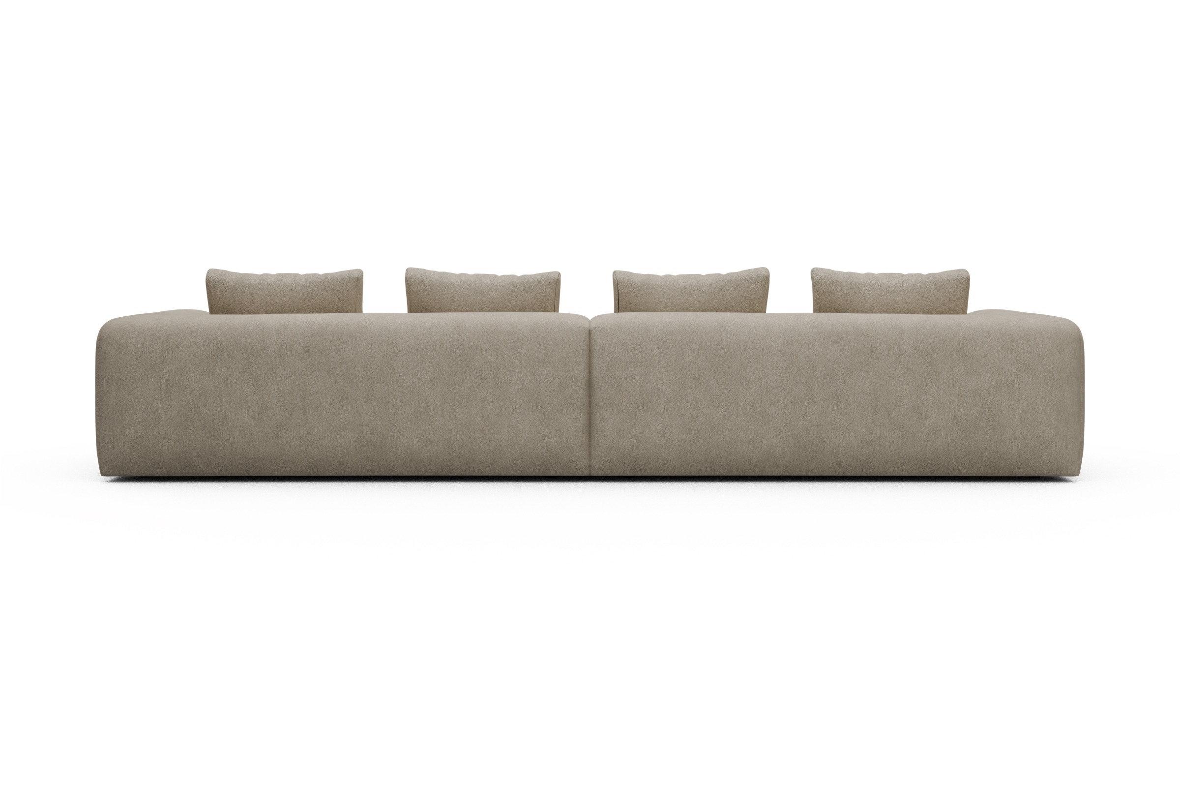 Sofa Modulares XXL Sofa Fred 5-Sitzer Boucle-Belge