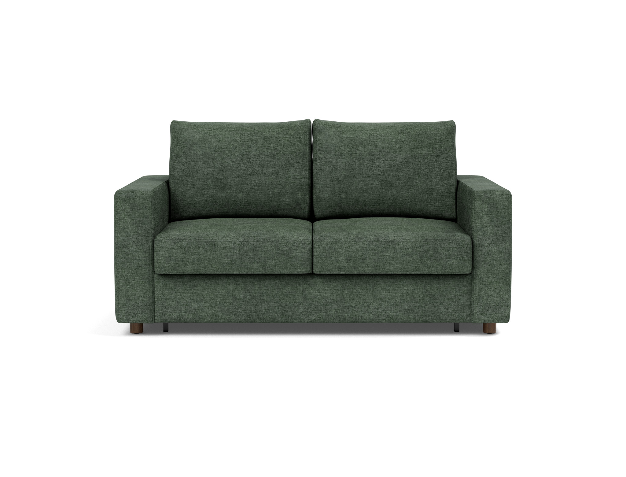 Schlafsofa Neah mit Standard-Armlehnen 140 Flachgewebe Avella 281-Pine-Green
