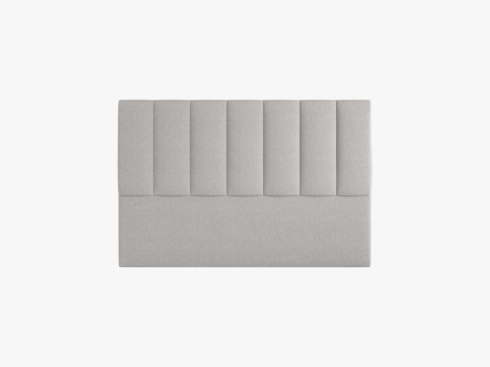 Micadoni Marl Samtiger Kopfteil 140 cm (H 95 cm) Chenille Eden Hellgrau 140x95