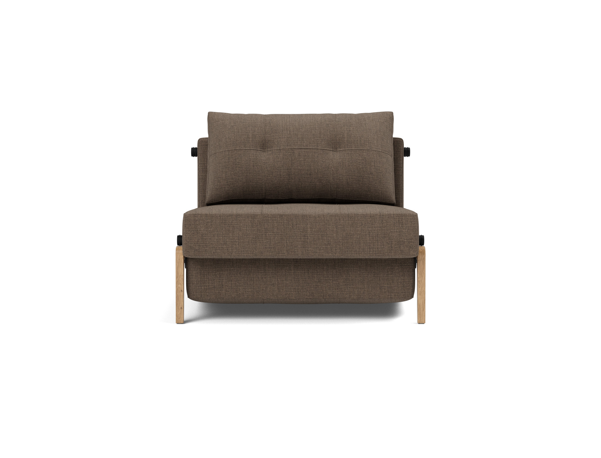 Schlafsessel Cubed 90 Chenille Esina 411-Cedar-Brown Beine Eiche