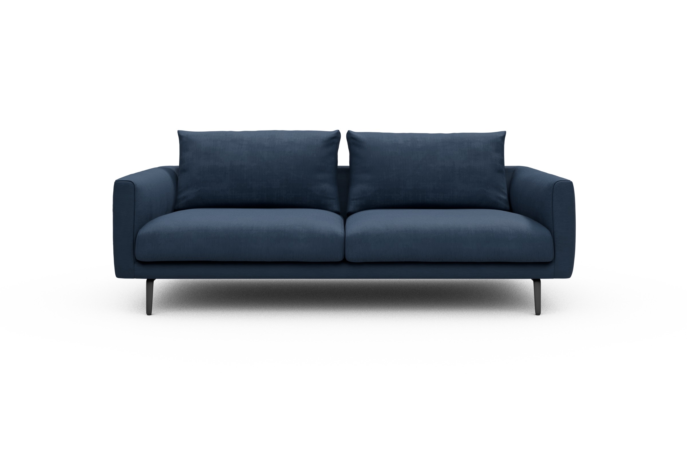 Skandi Home Sofa Karl 3-Sitzer Cordufine-Royal-Blue moebelfaktor