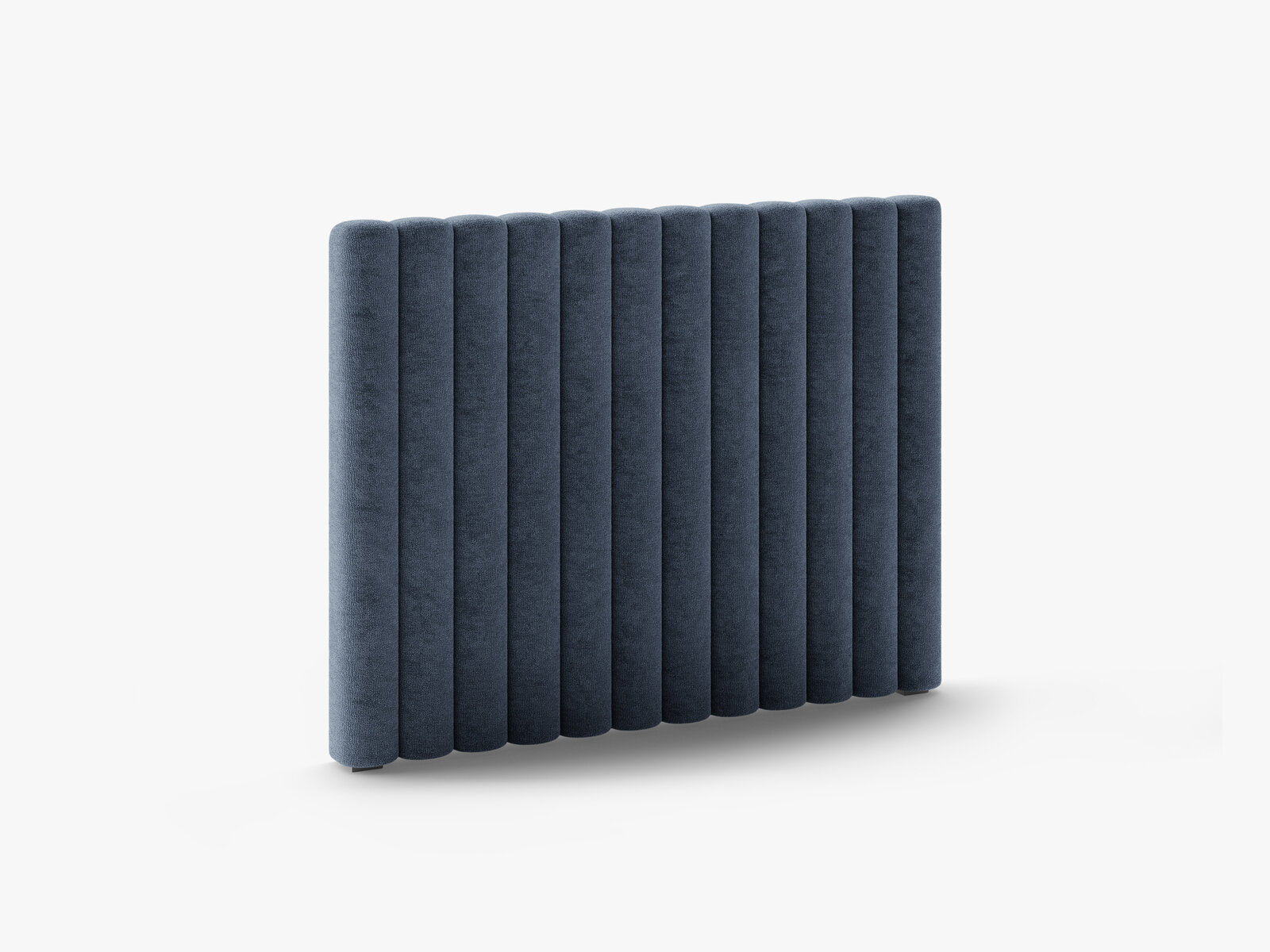 Micadoni Mistero Samtiger Kopfteil 80 cm Chenille Perfect Harmony Dunkelblau 120x95