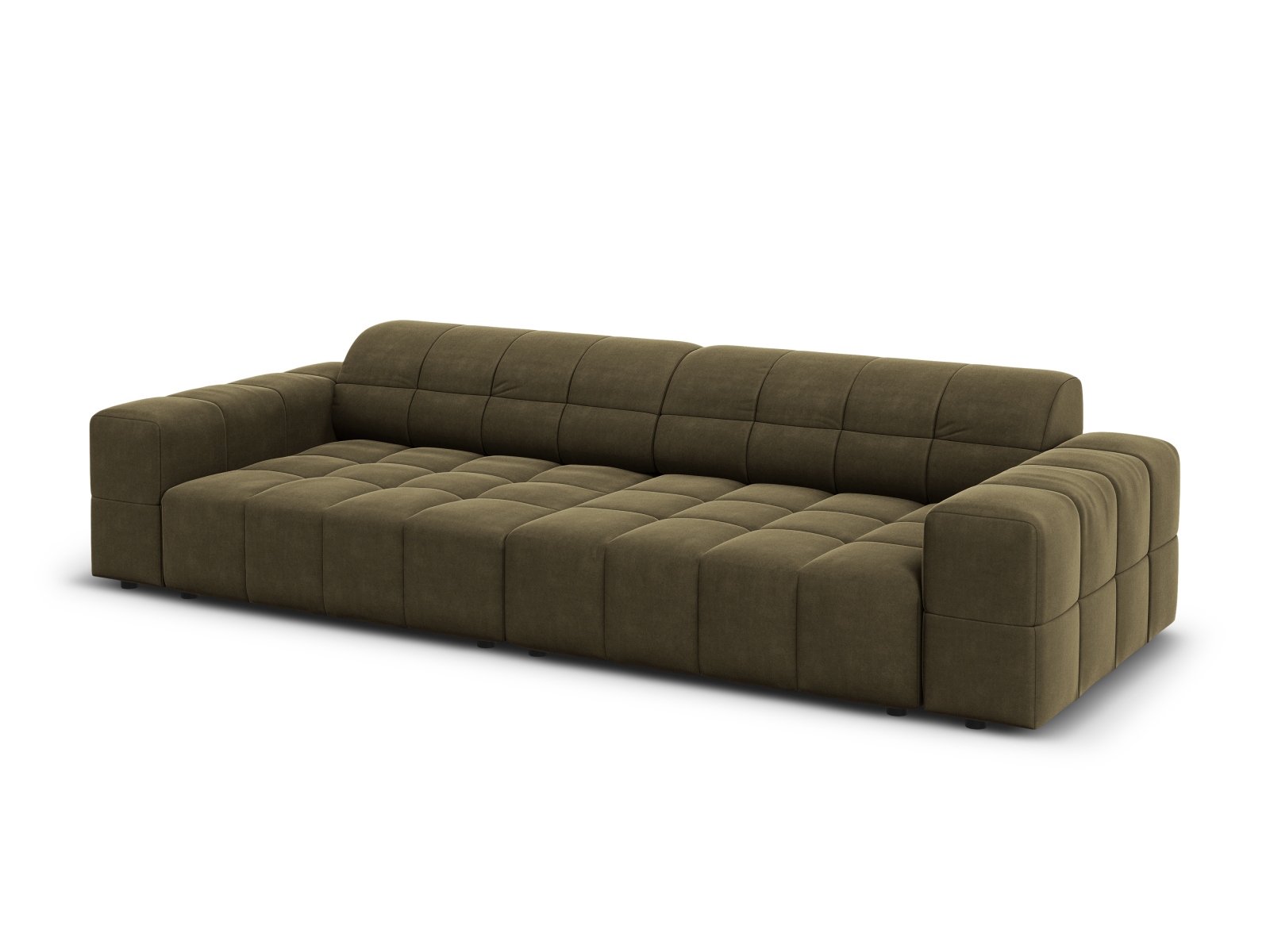 Cosmopolitan Design Sofa Chicago 4-Sitzer Samt Bluvel Grün