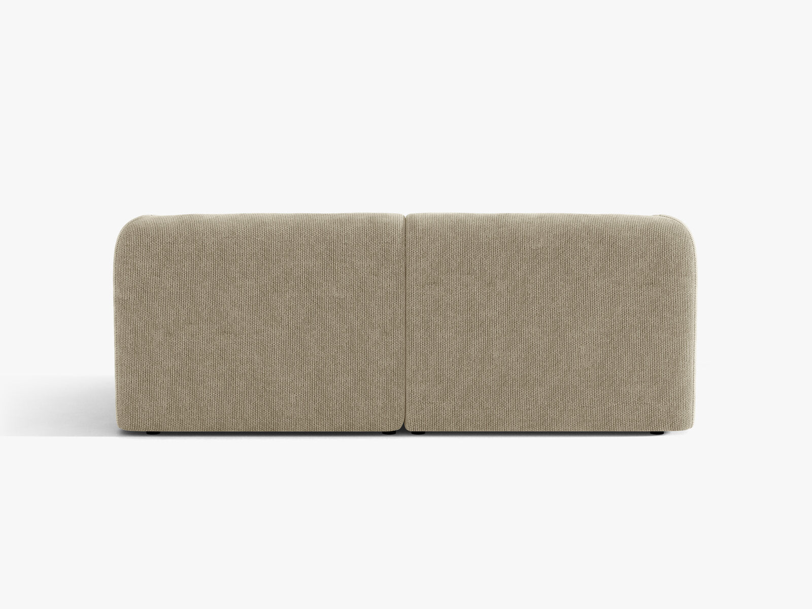 Micadoni Sofa Miley 2-Sitzer Chenille Eden Dunkelbeige