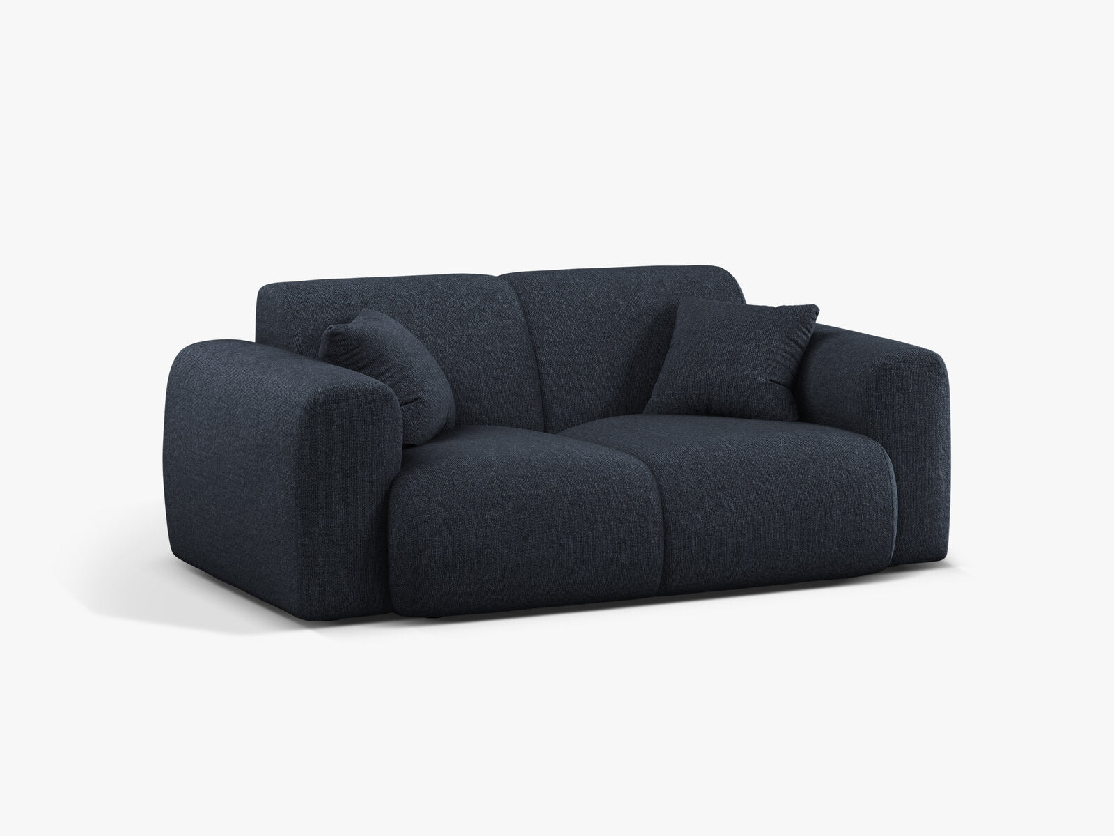 Micadoni Sofa Molino 2-Sitzer Chenille Eden Marineblau