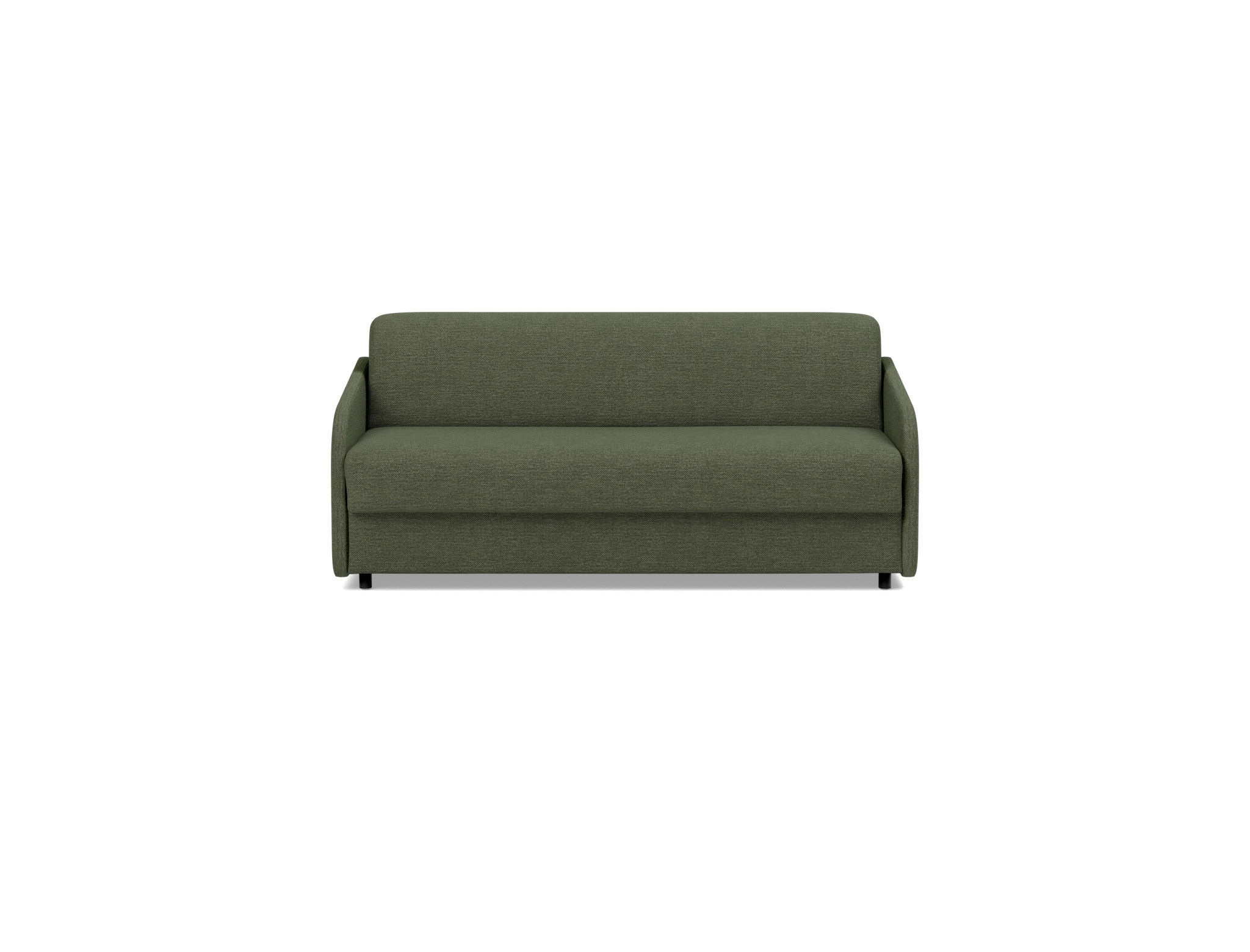 Schlafsofa Eivor mit Memory-Matratze 140 Strukturierter Stoff Taura 353-Forest