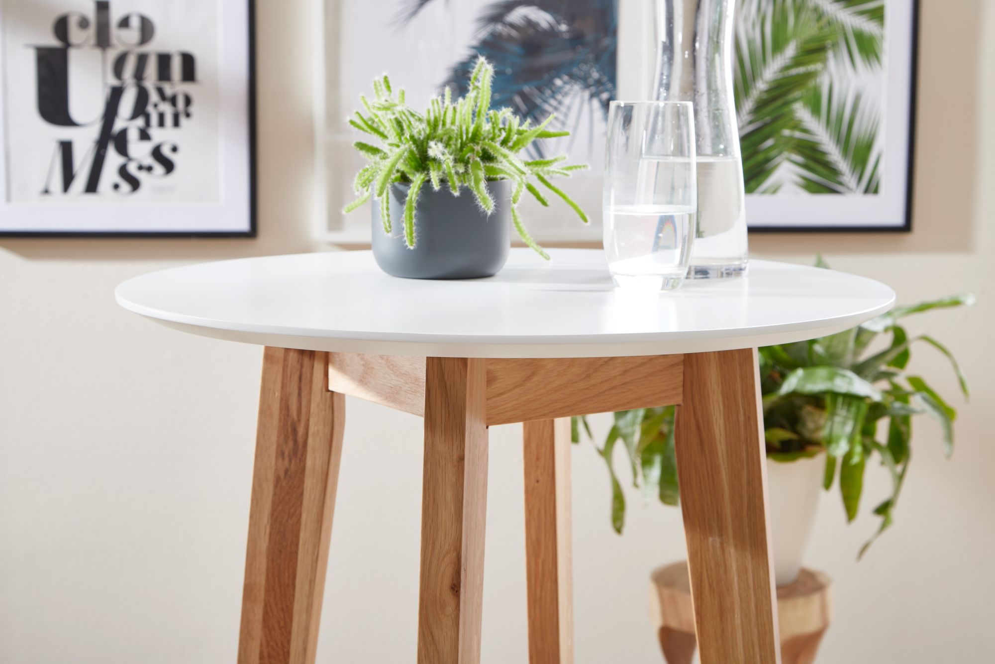 Stehtisch Ulbjerg Weiß Ø 60 cm