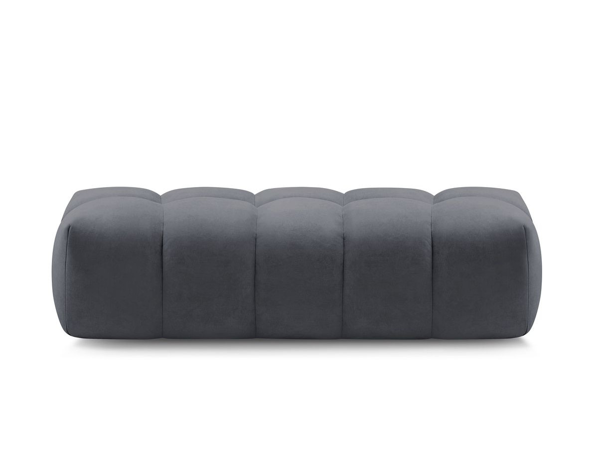 Bobochic Mont-blanc Pouf Samt Dunkelgrau