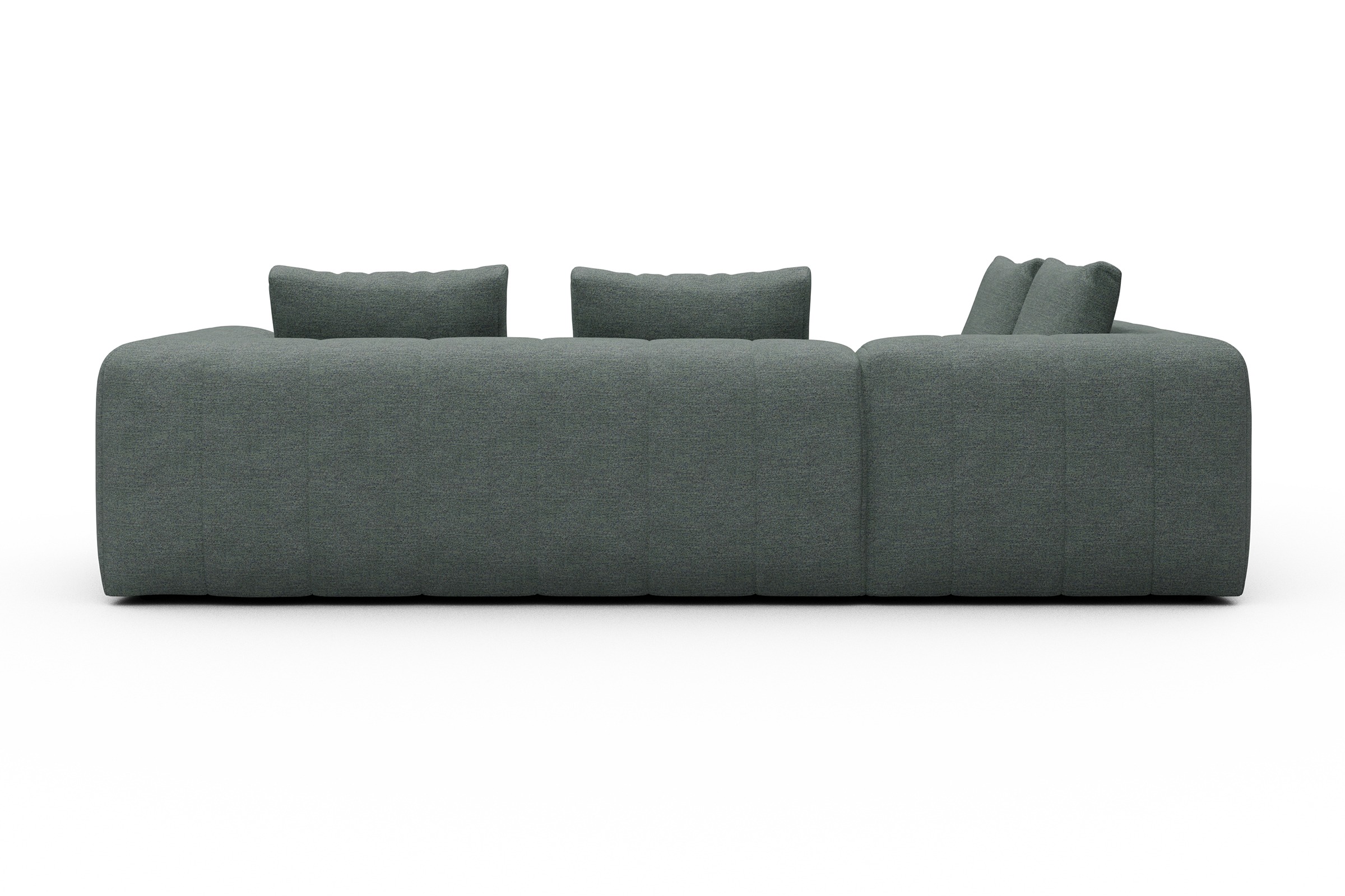 Ecksofa Hugo 2x 2,5-Sitzer Armlehne rechts Carreno-Ice-Blue