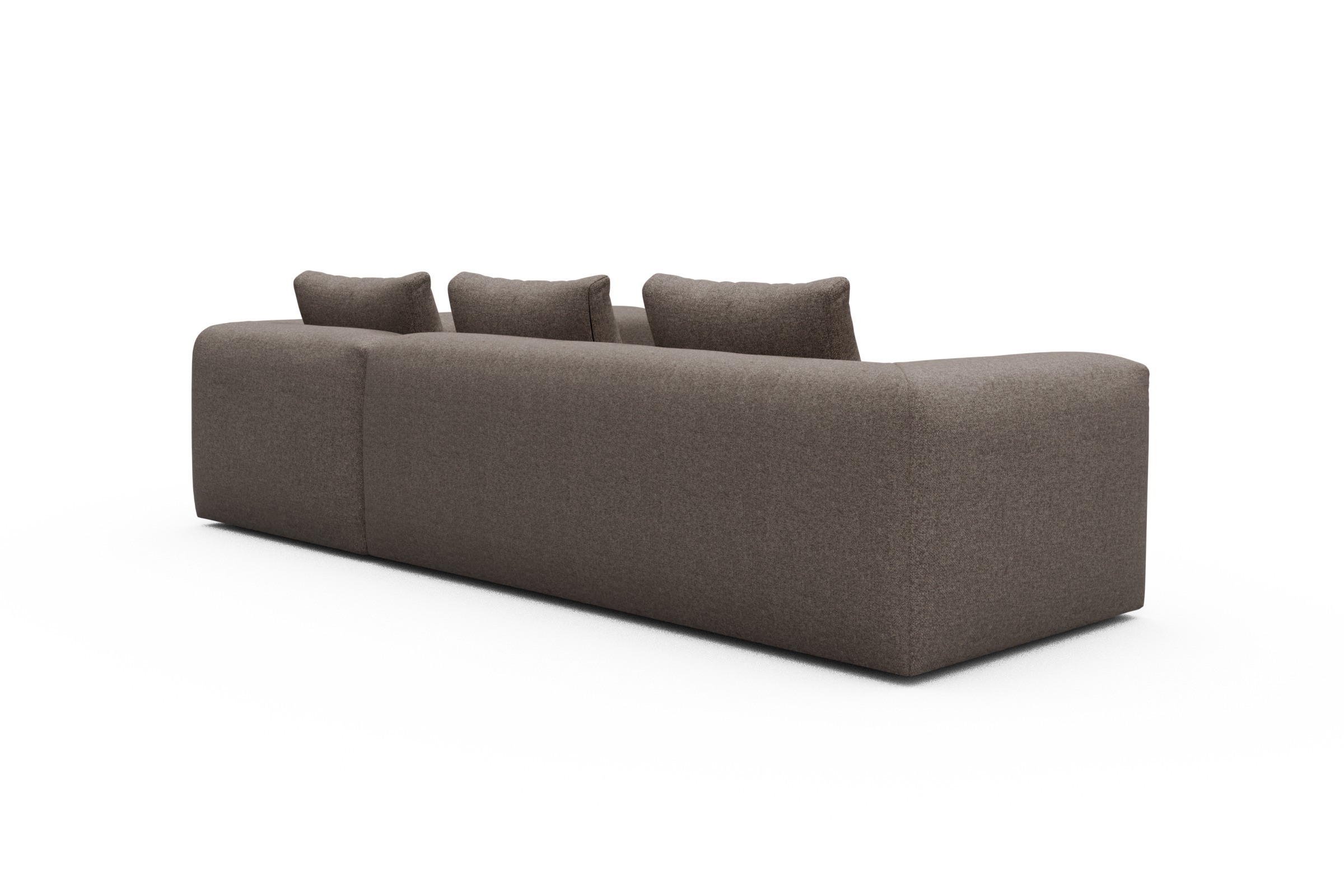 Ecksofa Fred 2x 2,5-Sitzer rechts offen Sama-Stone