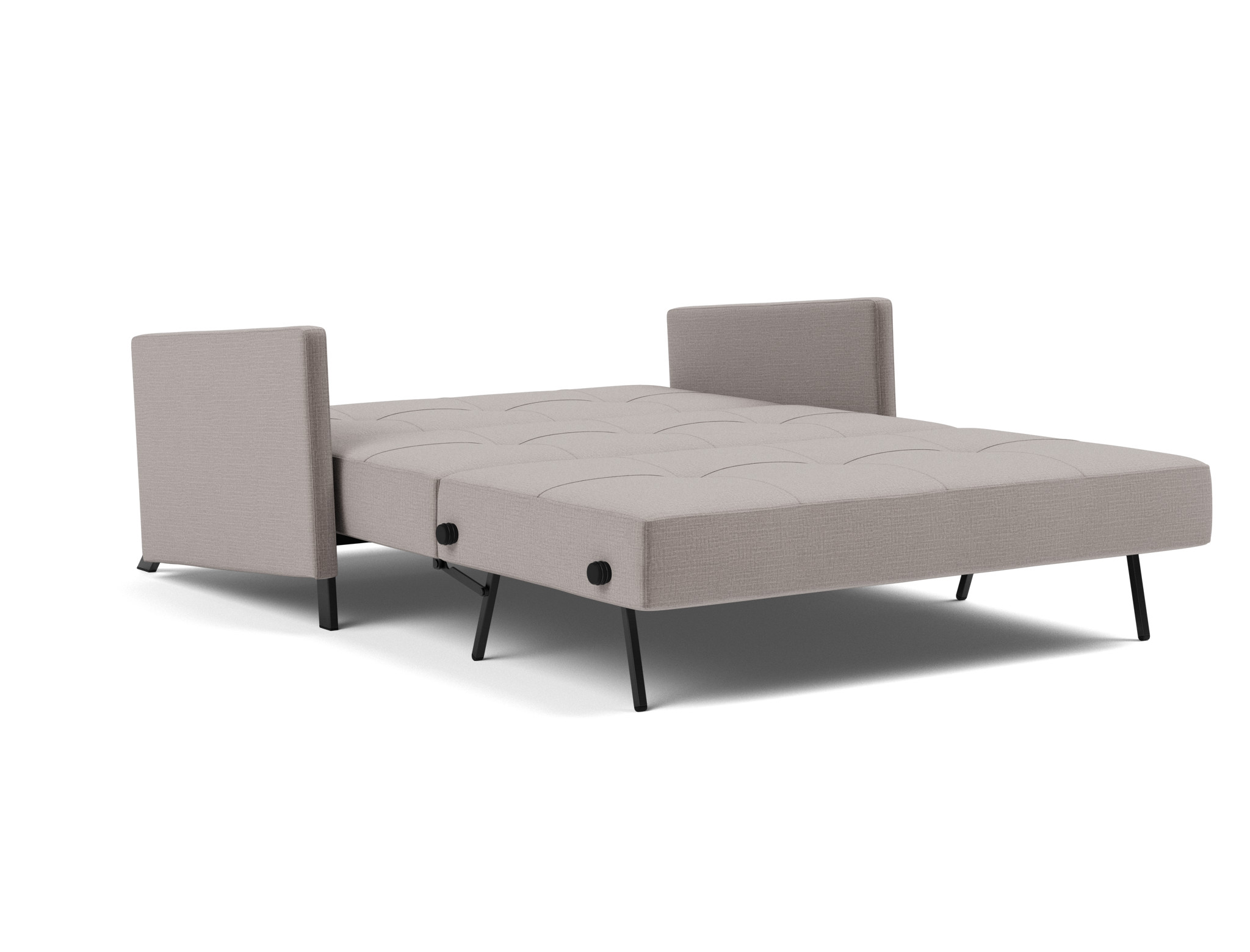 Schlafsofa Cubed mit Armlehnen 140 Chenille Esina 418-Truffle