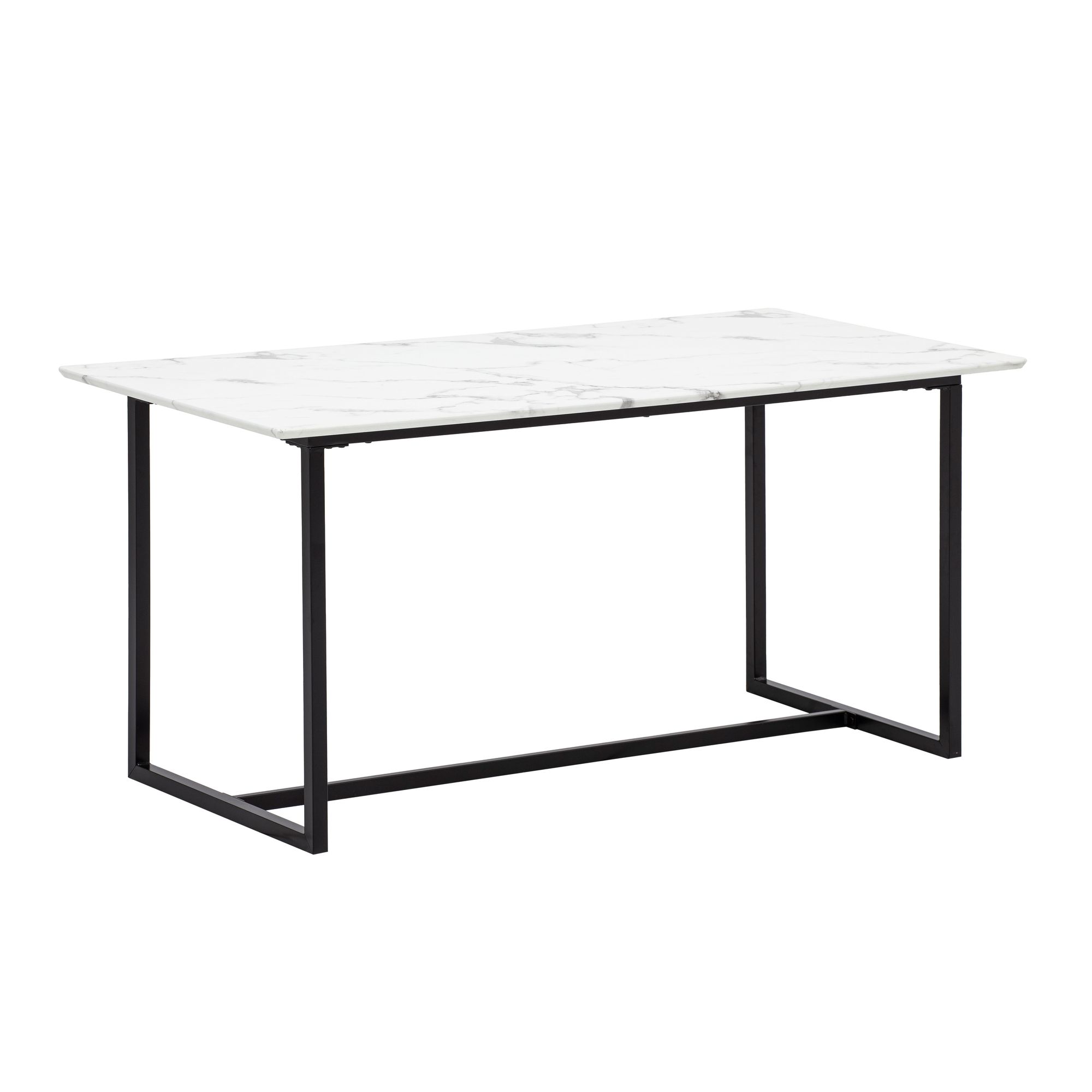 Esstisch Gjolme Marmoroptik Weiß 200 × 90 × 76 cm