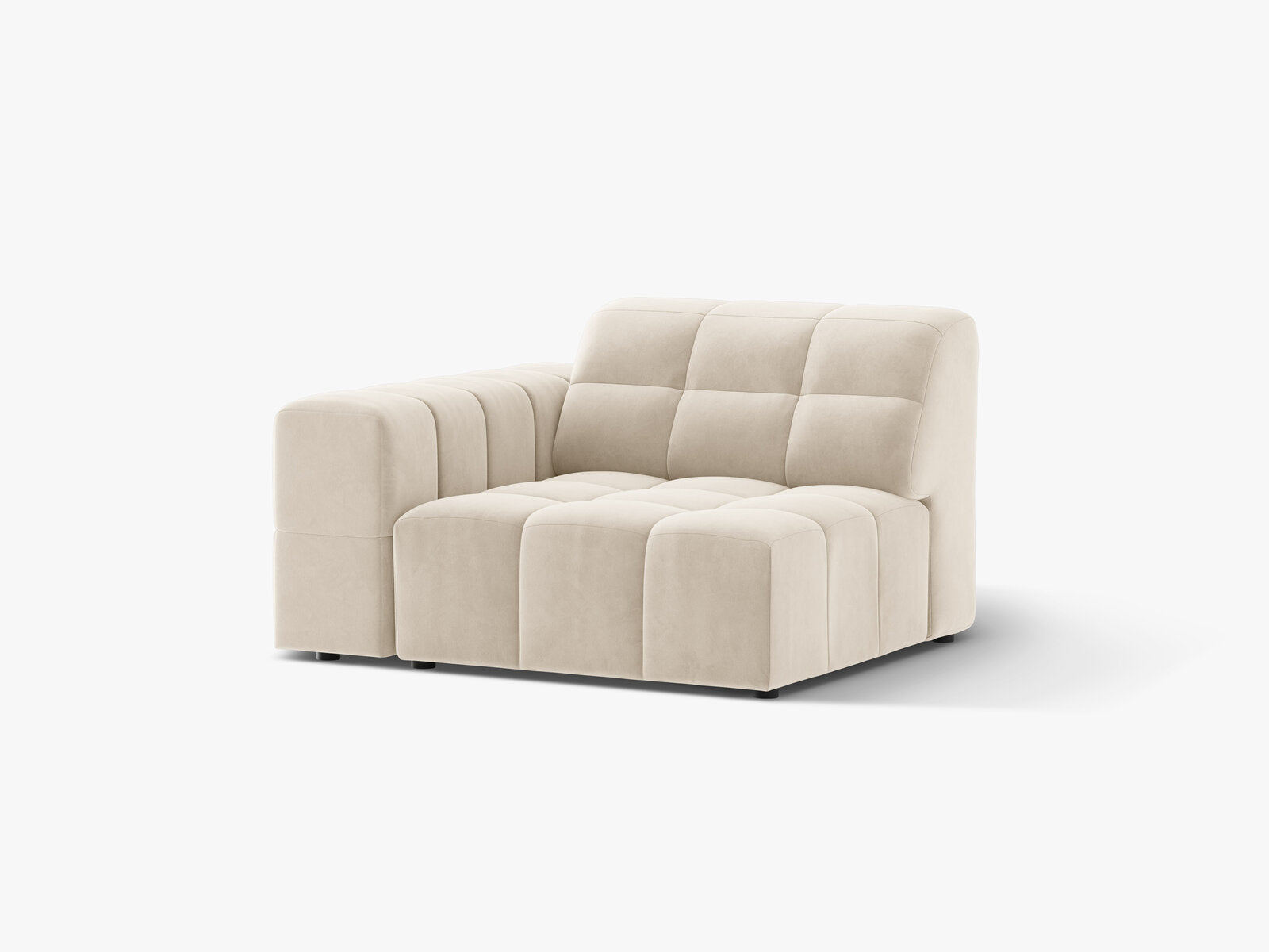 Micadoni Jennifer Sofamodul Links Samt Bluvel Helles Beige