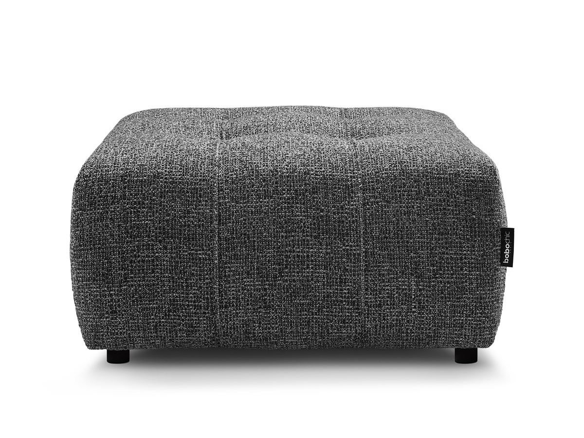 Bobochic Arsene Pouf Melange-Stoff Dunkelgrau