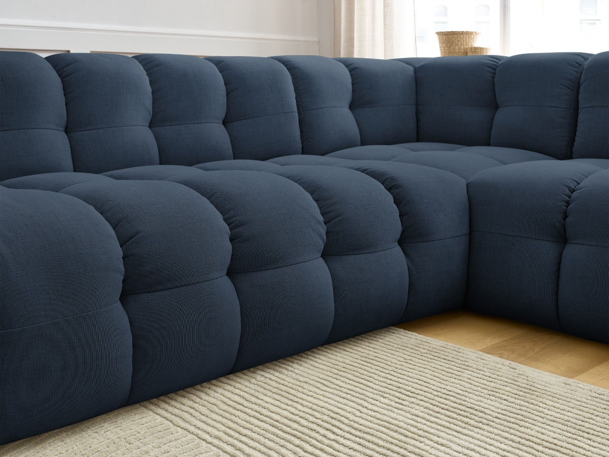 Bobochic Cloud Ecksofa 268 × 184 cm Stoff Dunkelblau