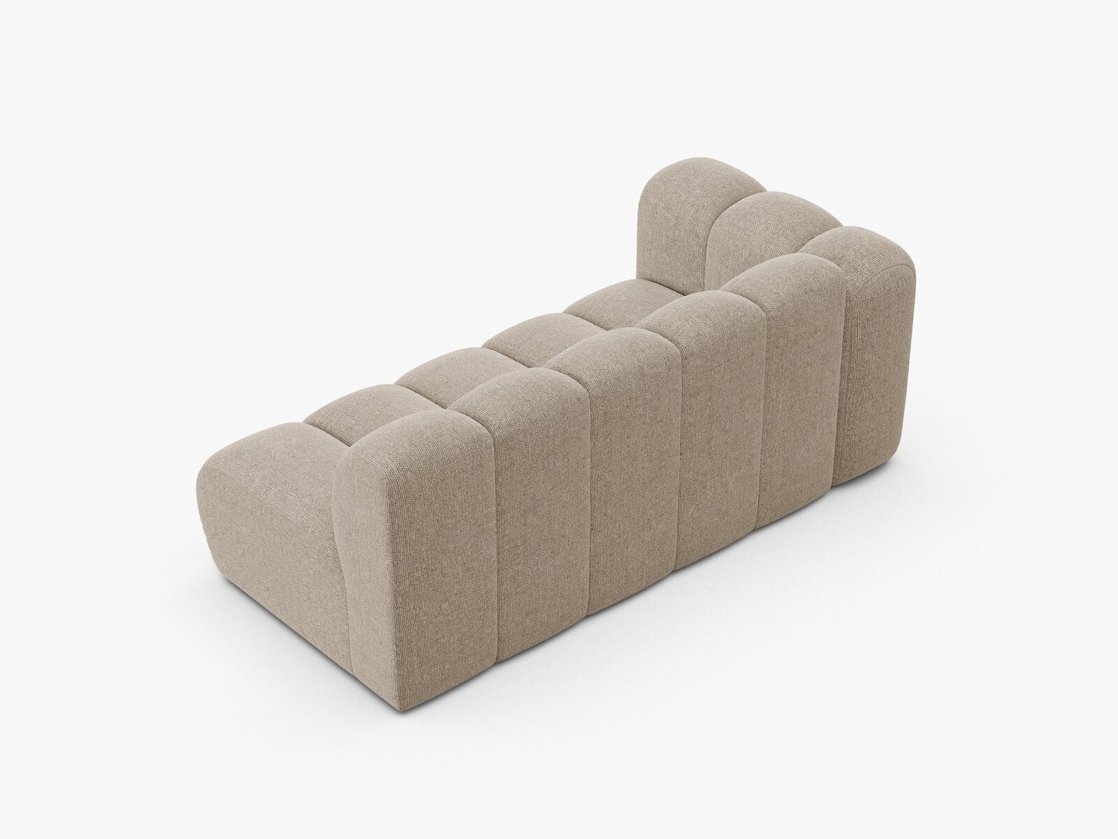 Micadoni Modul Lupine 3-Sitzer Chenille Eden Dunkelbeige Links