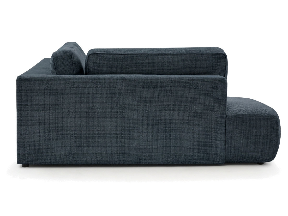 Bobochic Denise Wohnlandschaft Strukturstoff Dunkelblau Ecke rechts