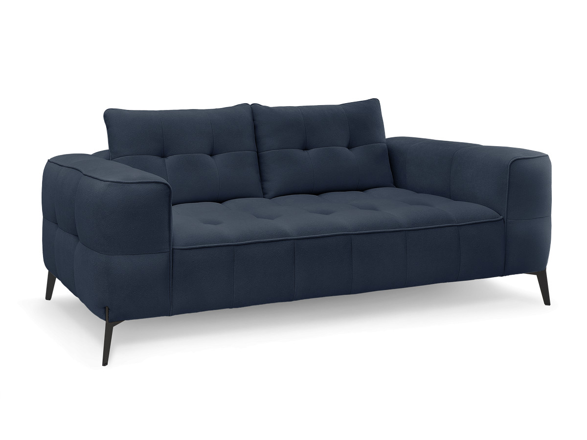 Bobochic Anis Sofa 2-Sitzer Strukturstoff Blau