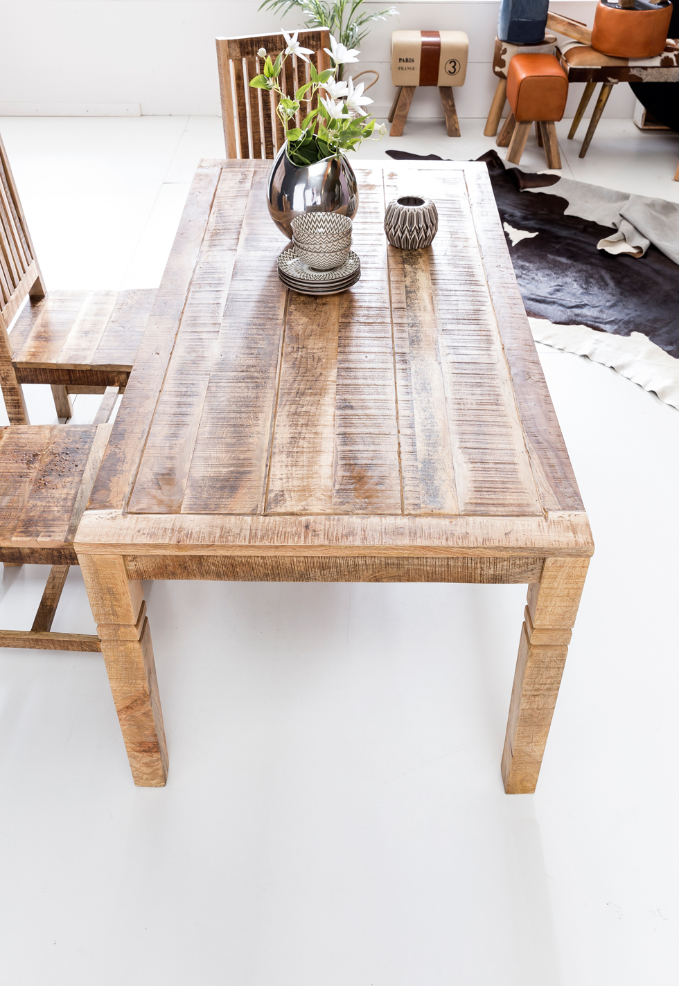 Esstisch Marstal Mango Massivholz Braun 120 × 70 × 76 cm