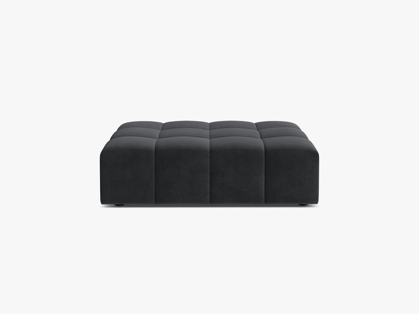 Micadoni Hocker Jennifer 1-Sitzer Samt Bluvel Grau