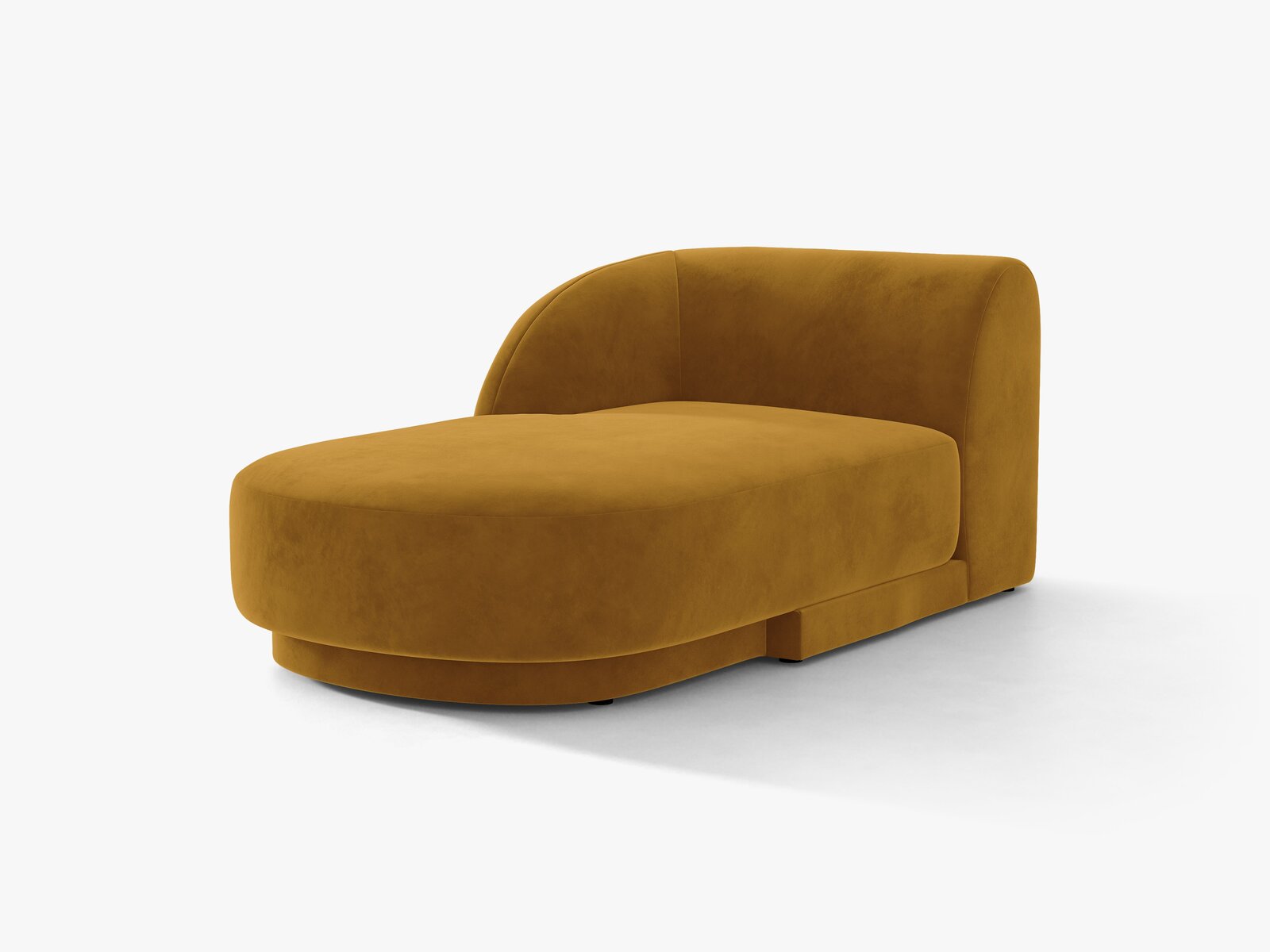 Micadoni Modul Miley 2-Sitzer Links Samt Bluvel Gelb
