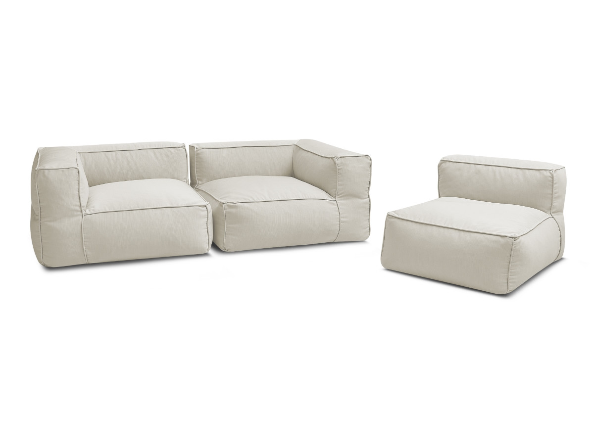 Bobochic Giulia Gartensofa 3-Sitzer Stoff Beige