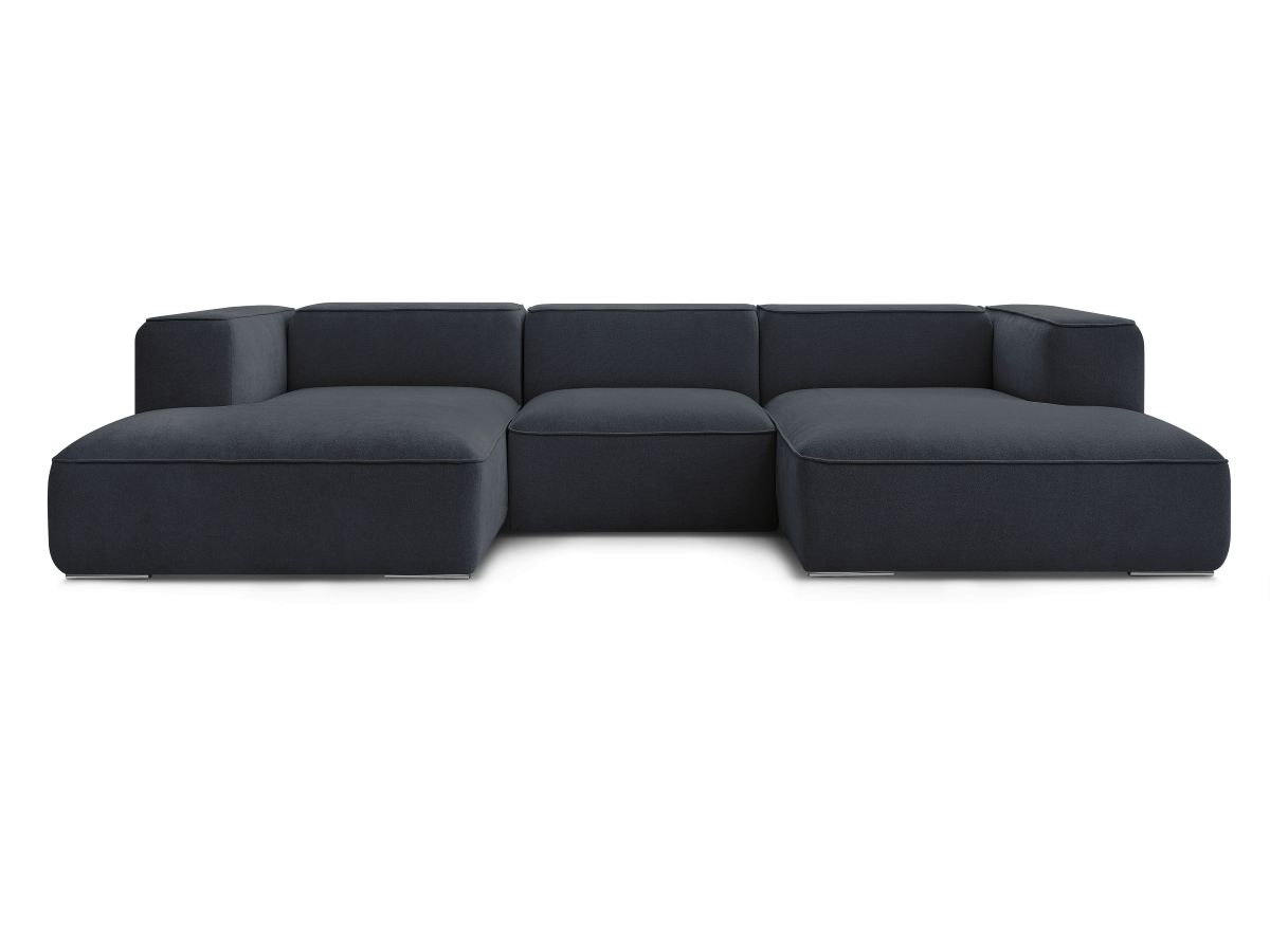 Bobochic Zephyr Wohnlandschaft Strukturstoff Dunkelblau