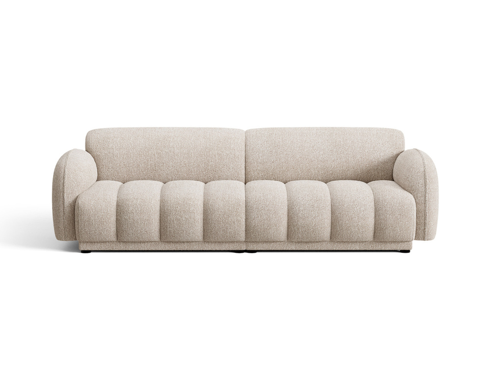 Cosmopolitan Design Sofa Bilbao 4-Sitzer Boucle Miles Beige