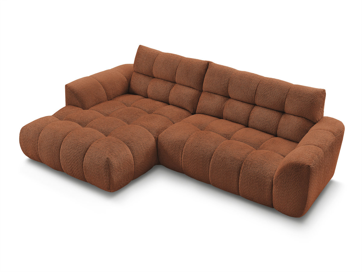 Bobochic Jaya Ecksofa Chenille Orange Ecke links