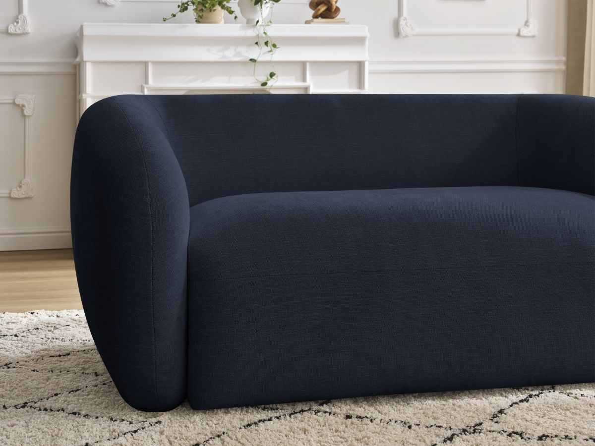Bobochic Celine Sofa 2-Sitzer Stoff Dunkelblau