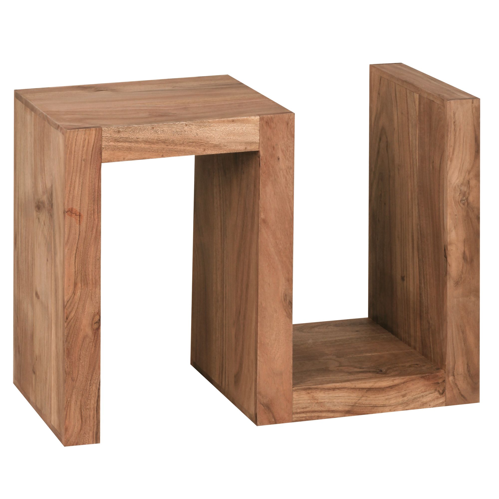 Beistelltisch Aalvik Akazie Massivholz 44 × 30 × 60 cm