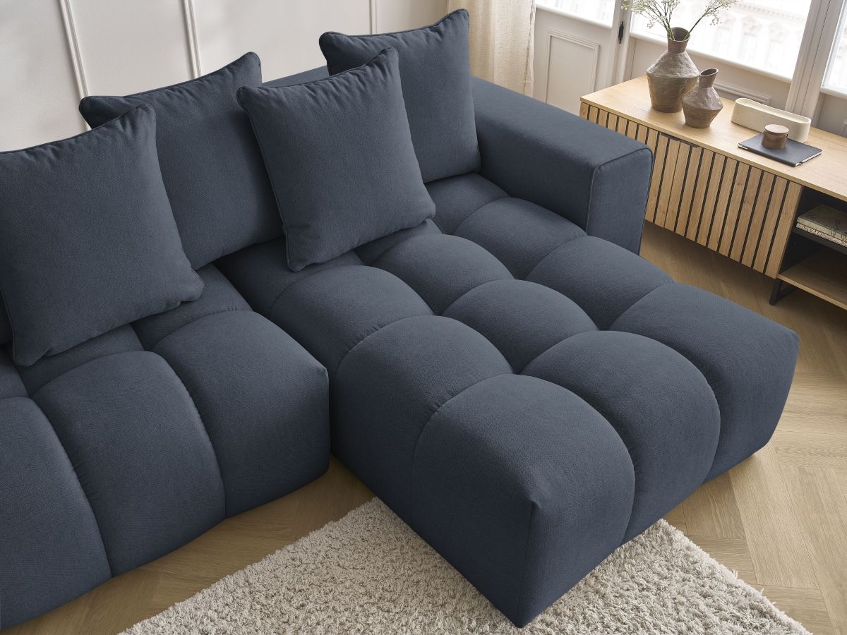 Bobochic Mont-blanc Wohnlandschaft Melange-Stoff Dunkelblau