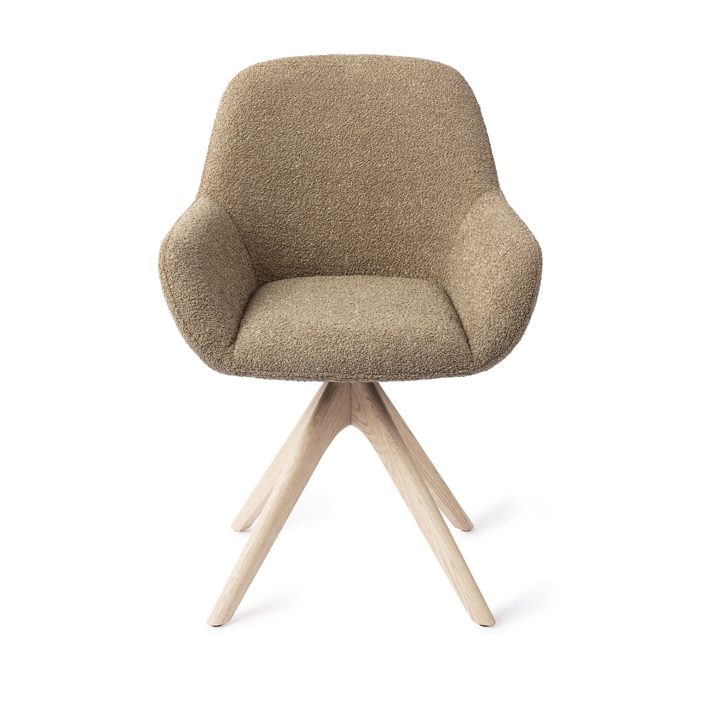 Jesper Home Esszimmerstuhl Kushi Moss Meadow Revolve Eiche gebleicht