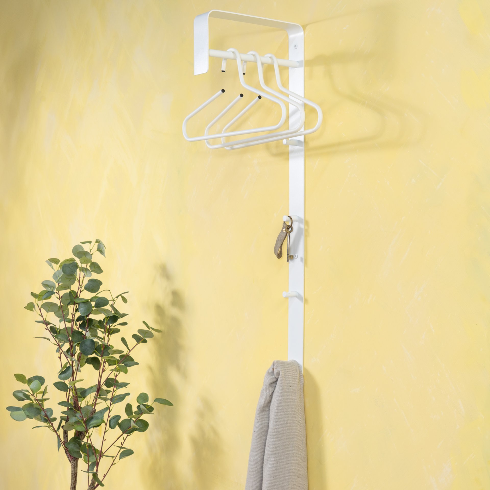 Spinder Design Wandgarderobe Arcus Bar Weiß