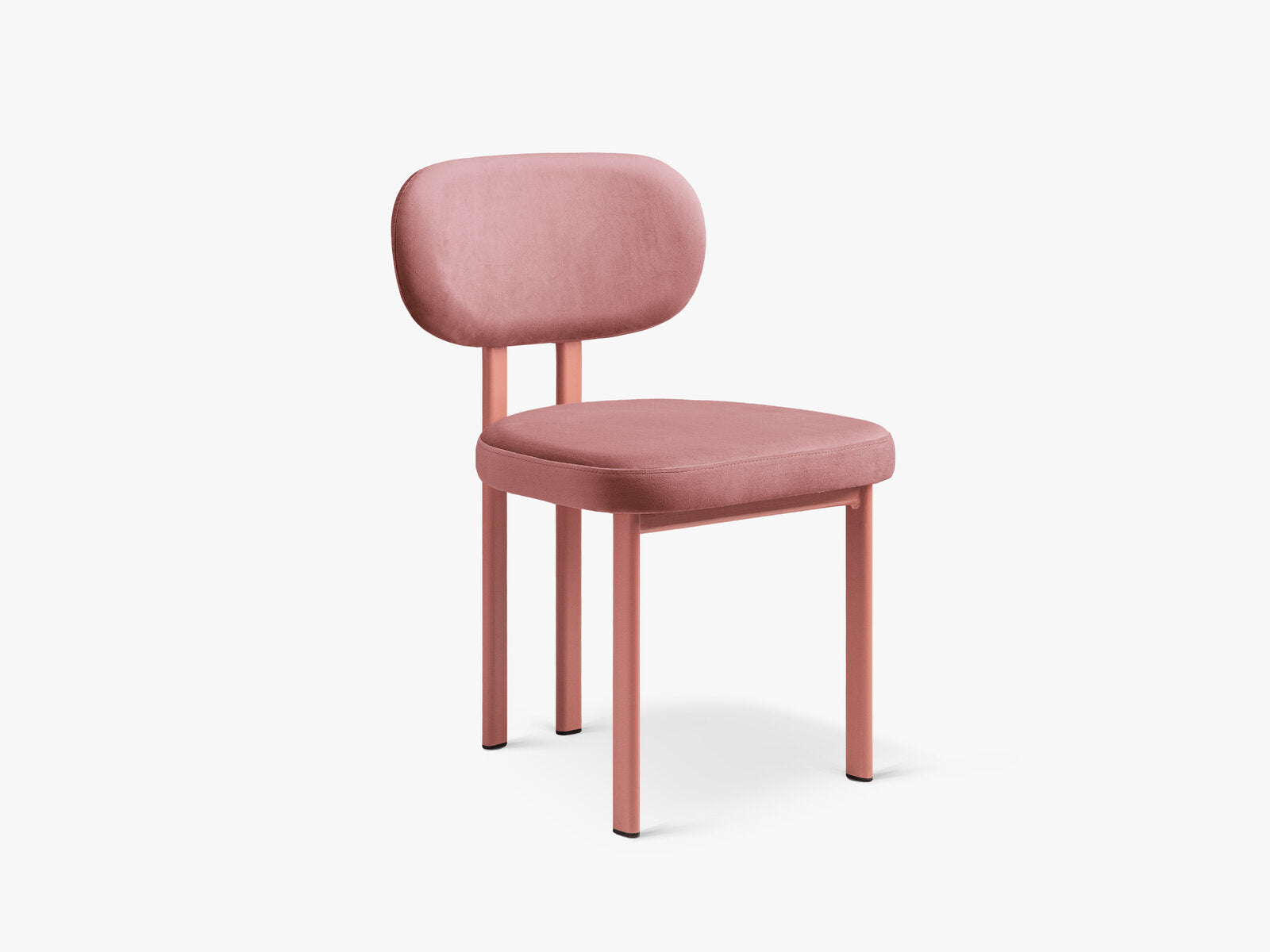 Micadoni Stuhl Sam Samt Magic Velvet Rosa Flamingo