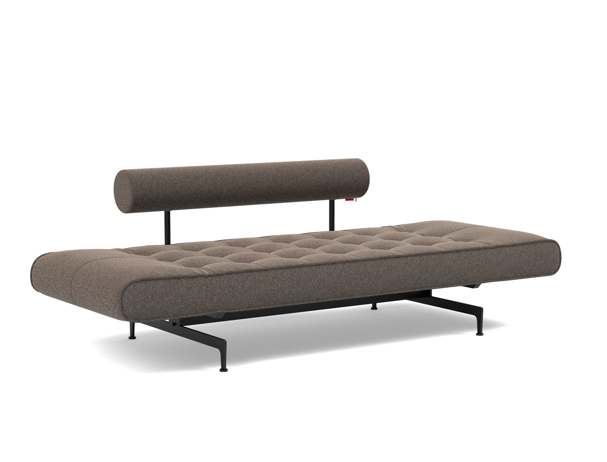 Tagesbett Ghia Boucle Skandi 530-Taupe Beine Laser schwarz