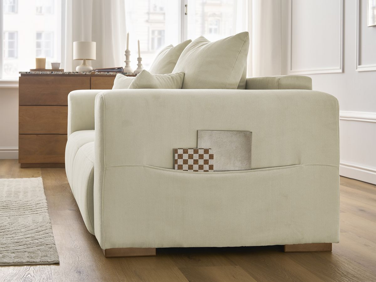 Bobochic Sidonie Sofa 2-Sitzer Cordsamt Beige
