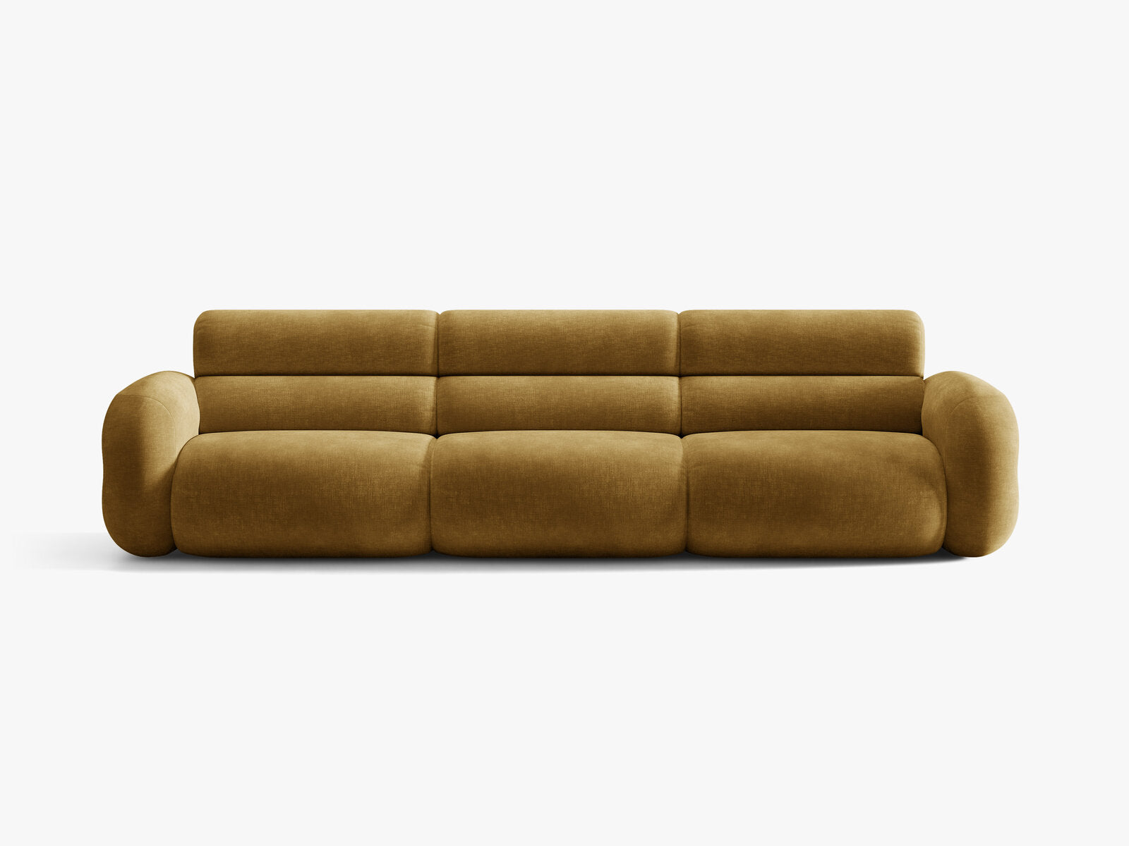 Micadoni Neo Modulares Sofa 4-Sitzer Chenille Golden Senf