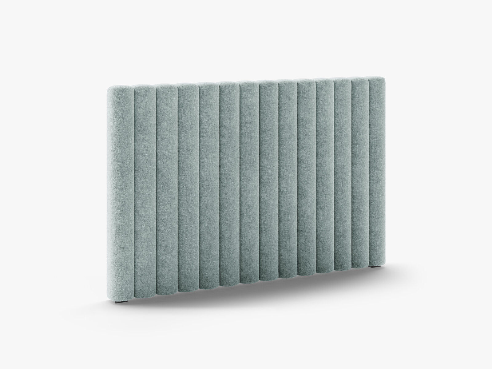 Micadoni Mistero Samtiger Kopfteil 80 cm Chenille Perfect Harmony Hellblau 140x95