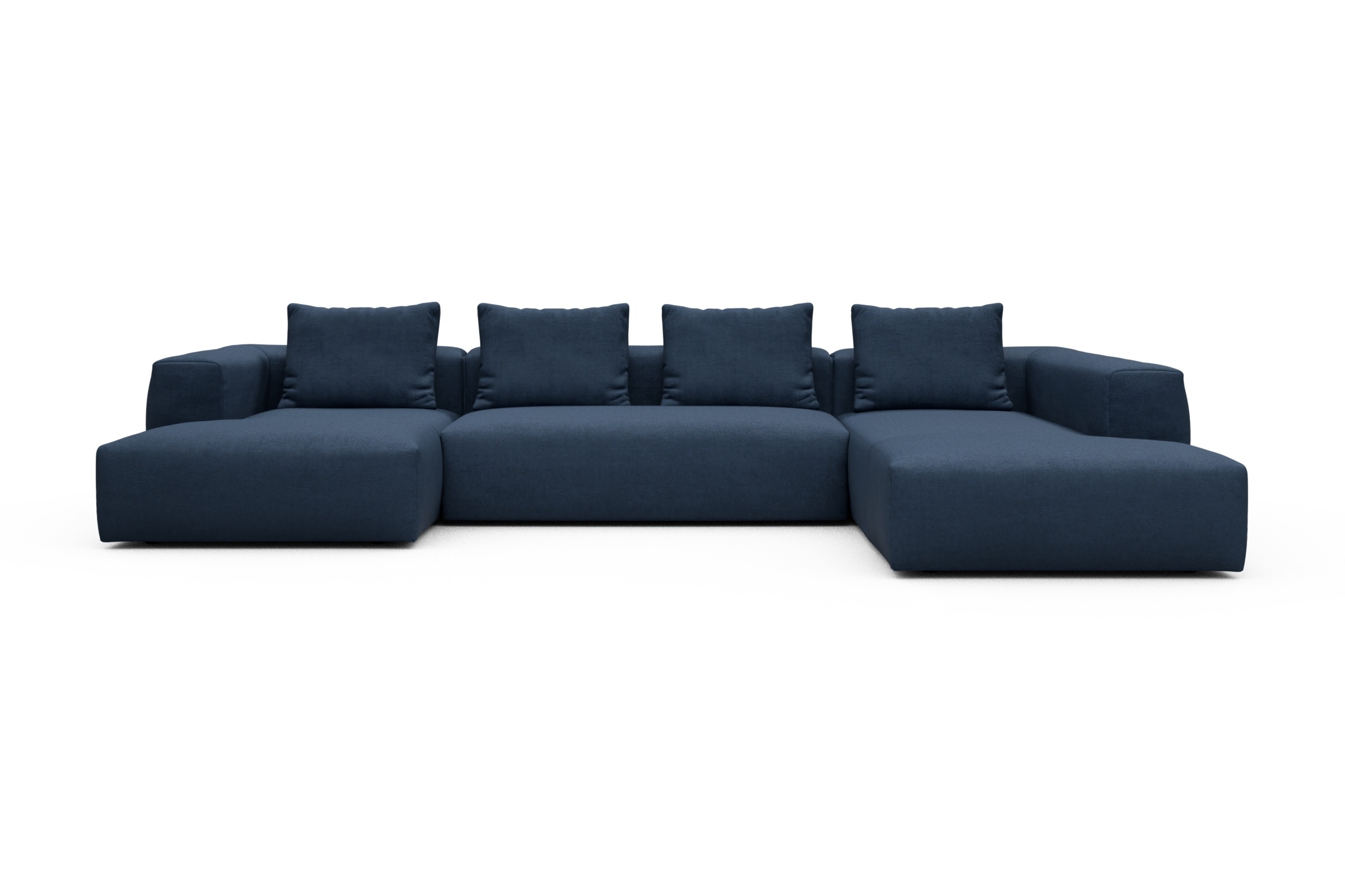 Skandi Home Wohnlandschaft Fred Relax-Ecke rechts mit 2-Sitzer und Chaiselongue links Weda-Blue moebelfaktor