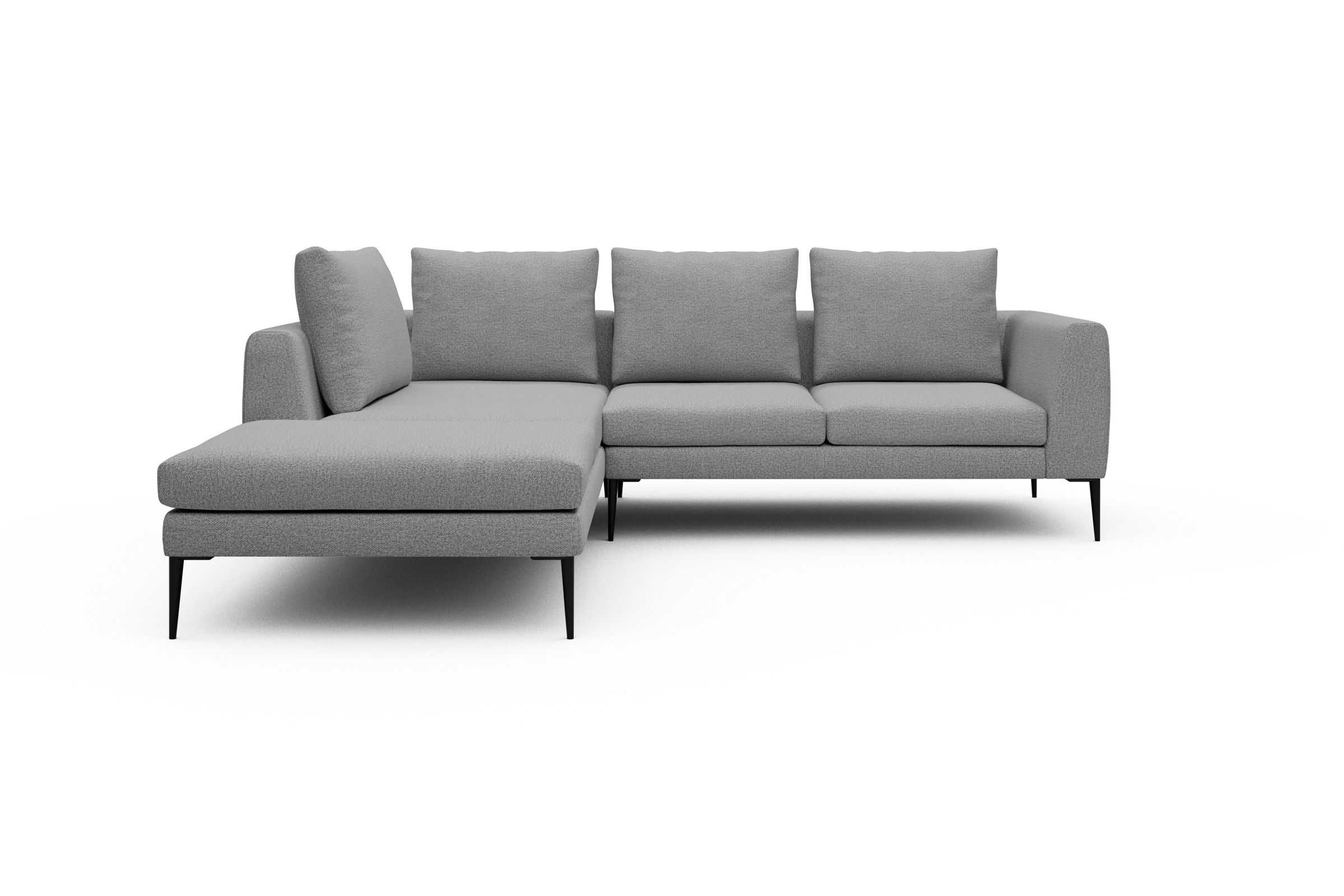 Skandi Home Ecksofa Paul Relax-Ecke links mit 2-Sitzer Sama-Grey moebelfaktor