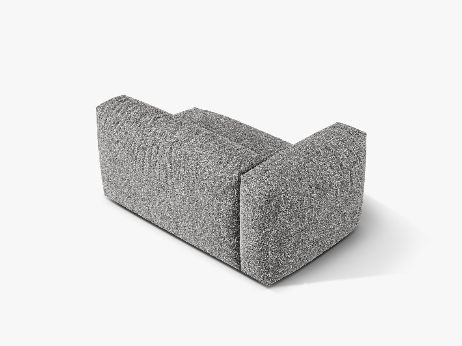 Micadoni Eckmodul Martina 1-Sitzer Groß Links Boucle Monet Graphit